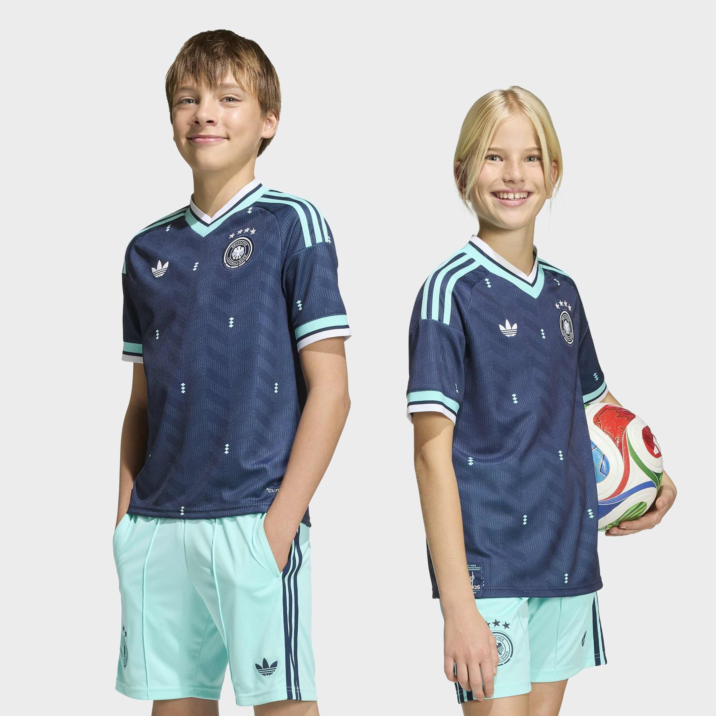 Kids Unisex Germany 26 Away Kids Jersey, Blue, A701_ONE, large image number 6
