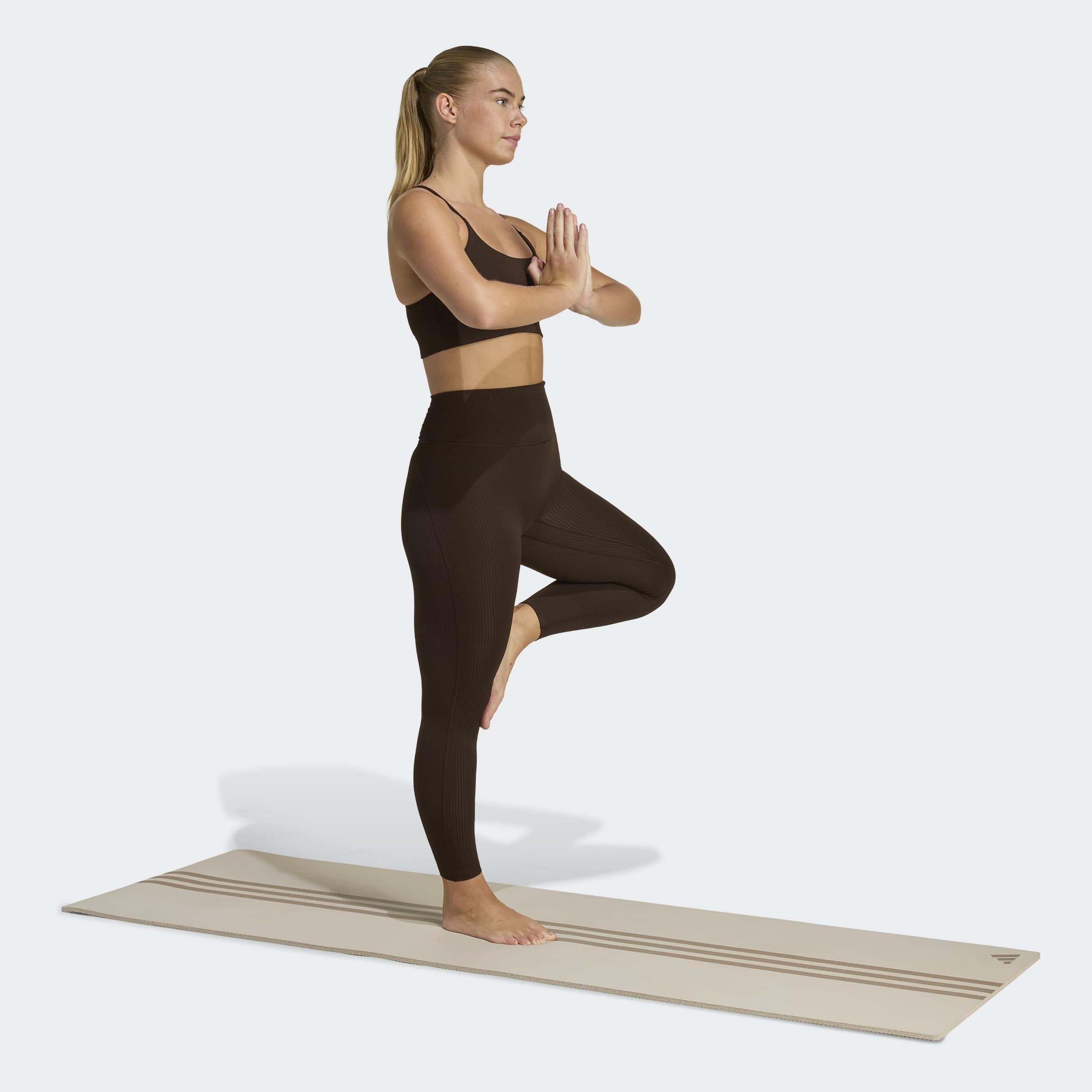 Adidas All Me Light Support Rib Bra Long Line Bra, Brown, A701_ONE, large image number 5
