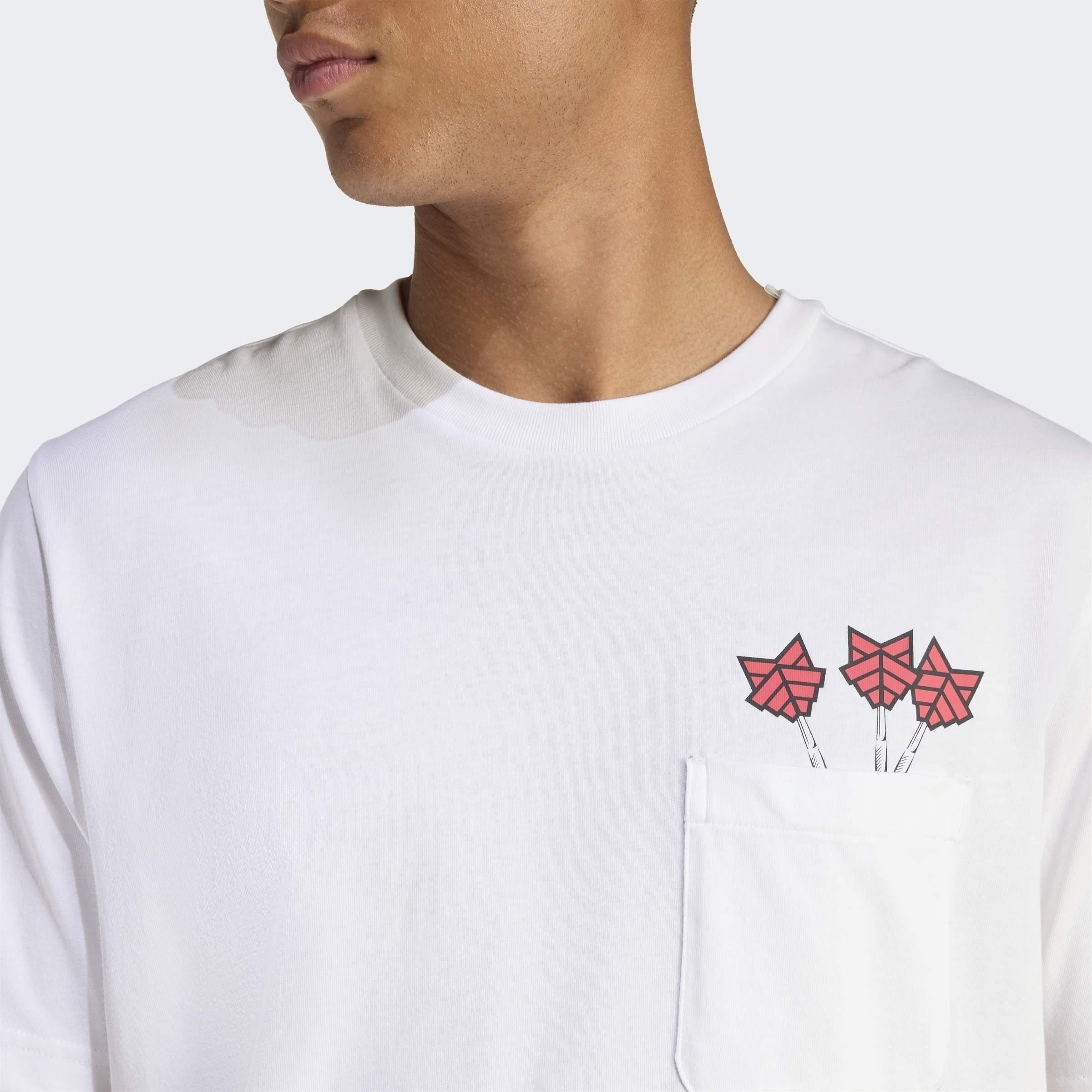 Novelty Dart Graphic T-Shirt, White, A701_ONE, large image number 2