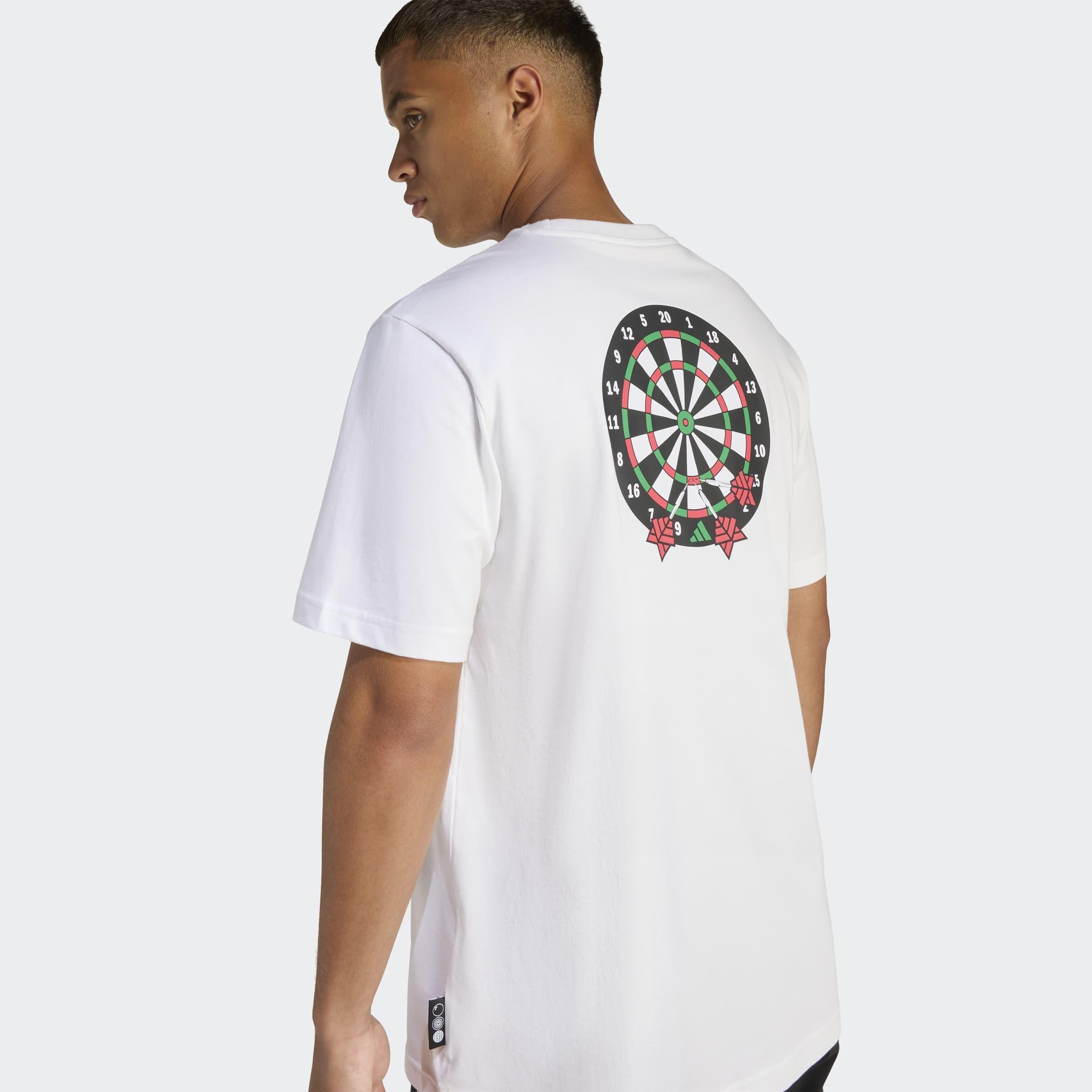 Novelty Dart Graphic T-Shirt, White, A701_ONE, large image number 3