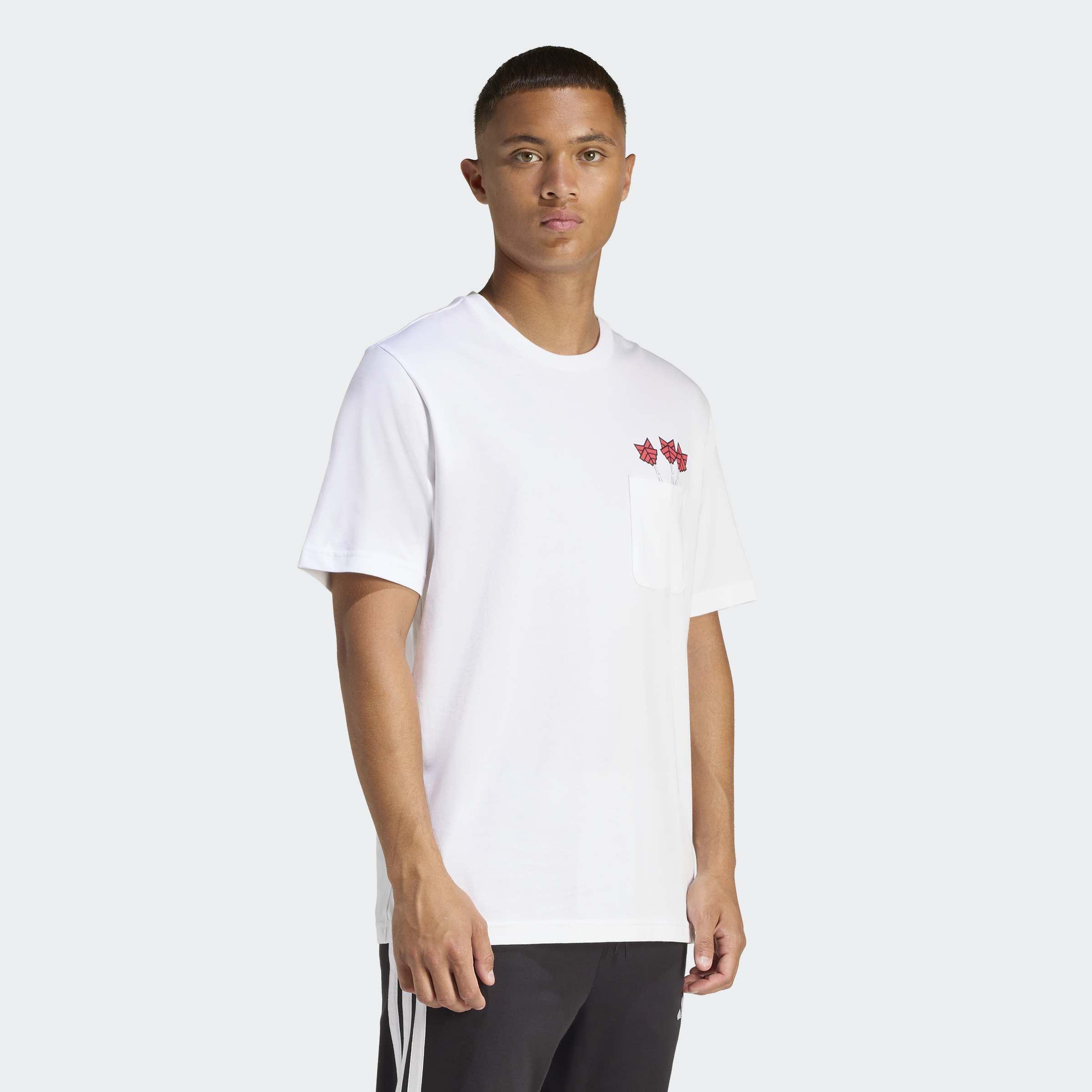 Novelty Dart Graphic T-Shirt, White, A701_ONE, large image number 5