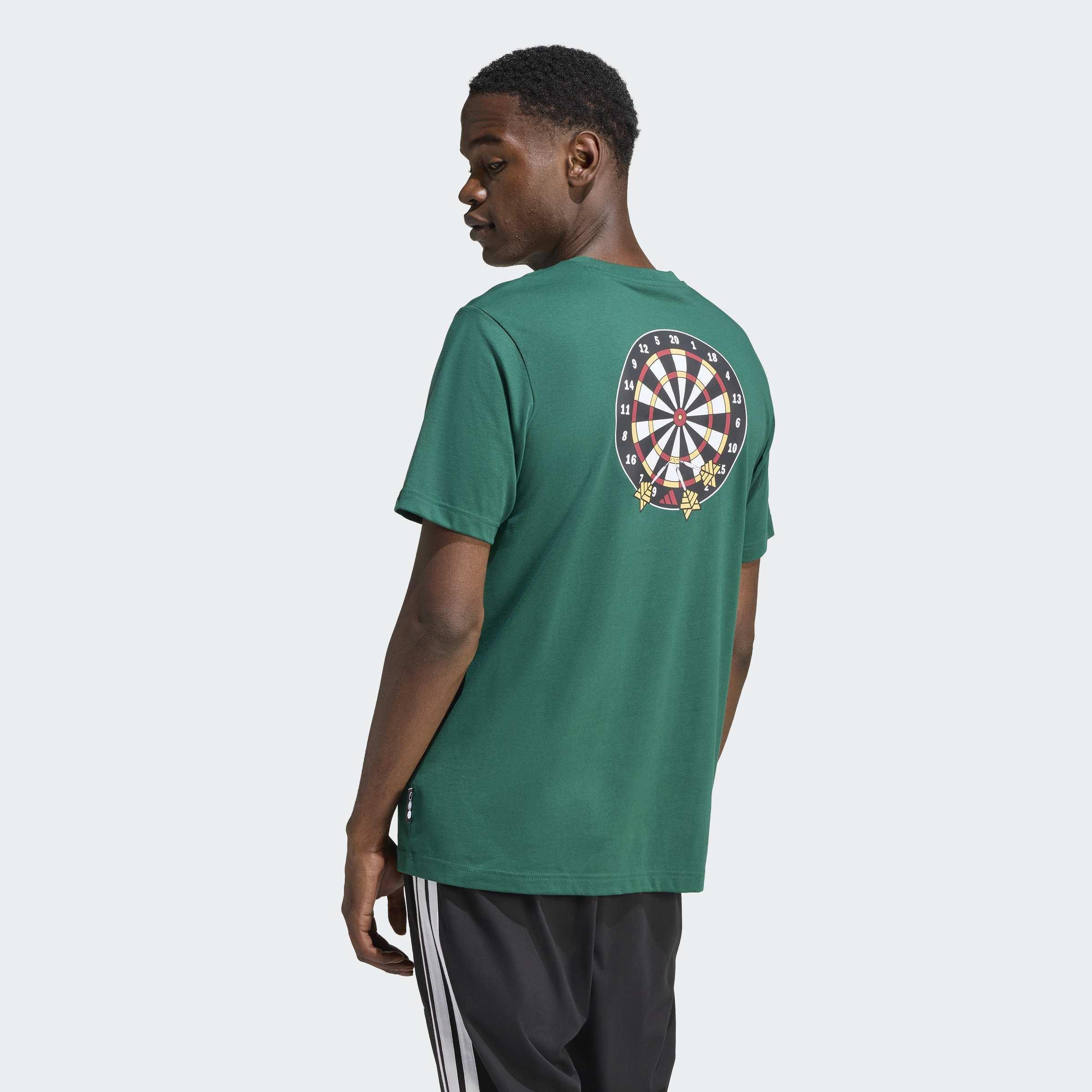 Novelty Dart Graphic T-Shirt, Green