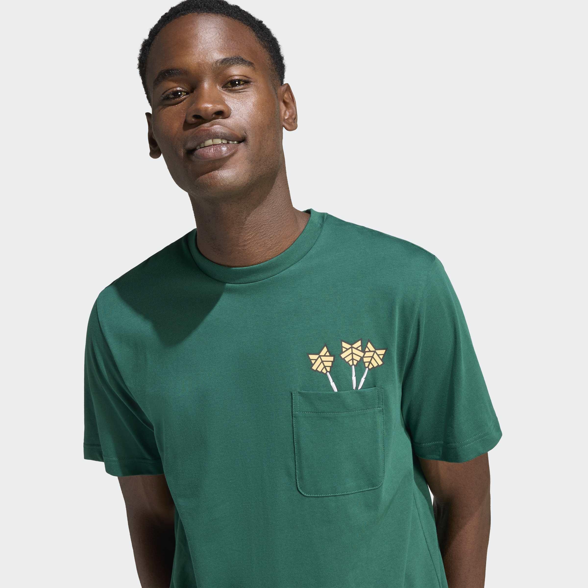 Novelty Dart Graphic T-Shirt, Green, A701_ONE, large image number 3