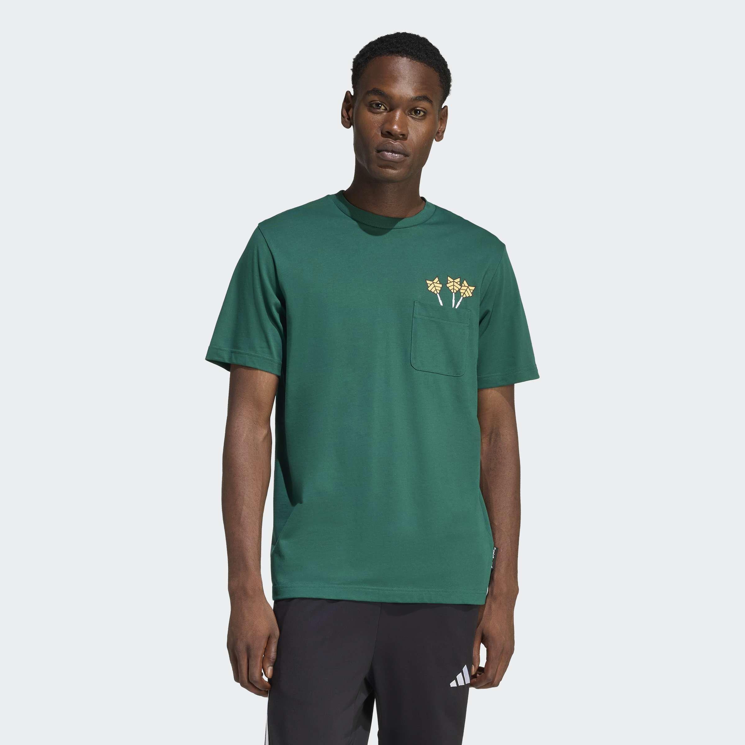 Novelty Dart Graphic T-Shirt, Green, A701_ONE, large image number 4