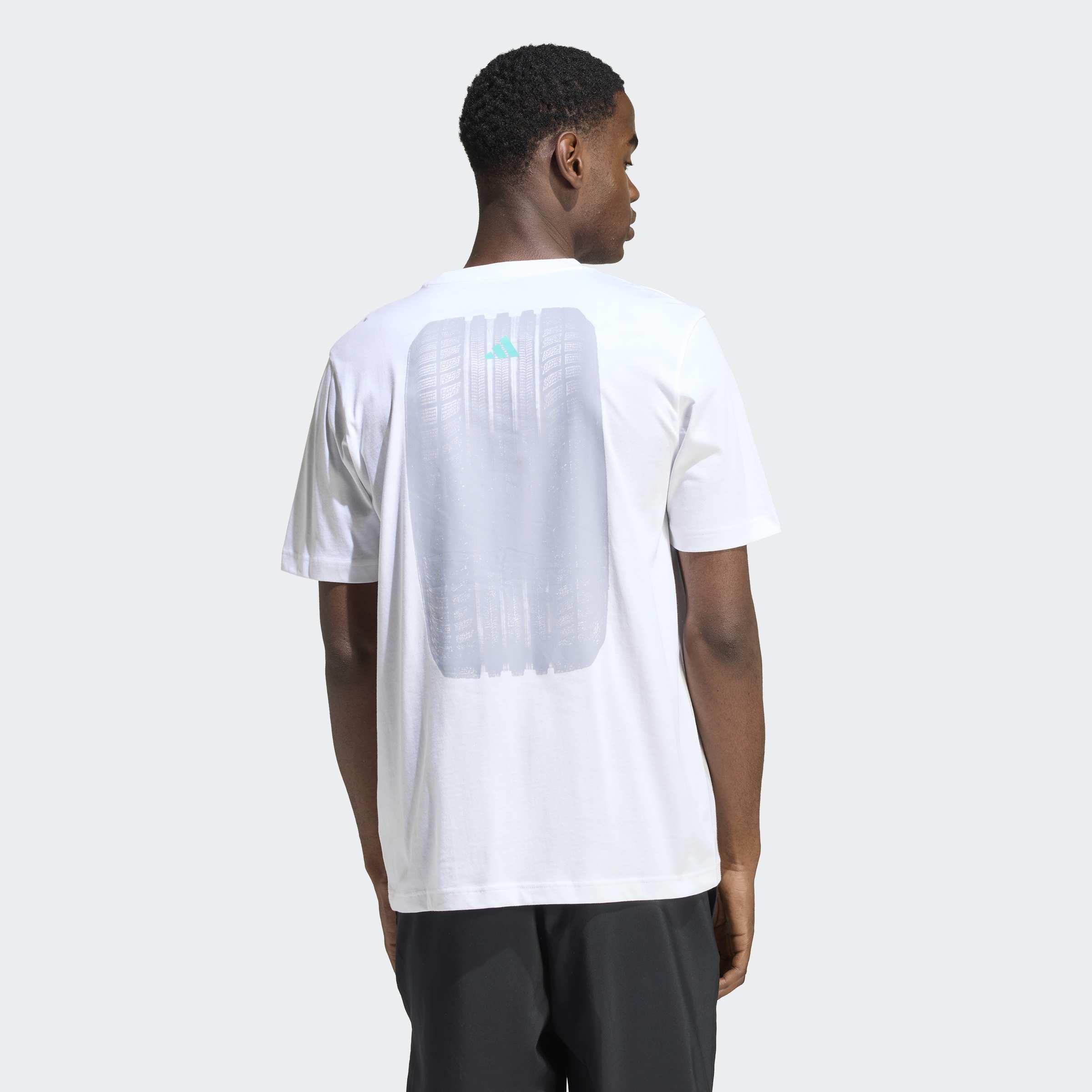 Motorsport Burnout Graphic T-Shirt, White