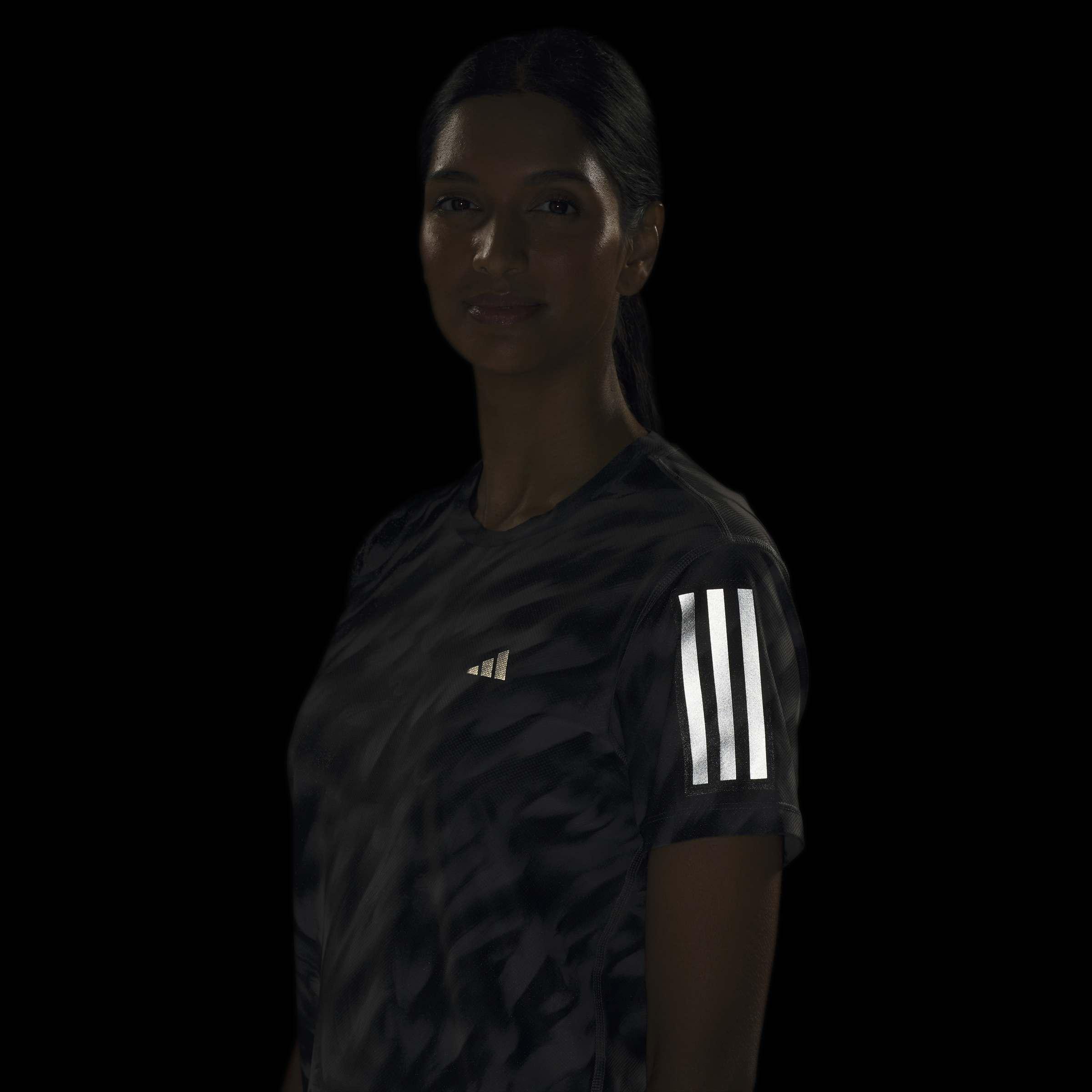 Own The Run Allover Print T-Shirt, Grey, A701_ONE, large image number 2