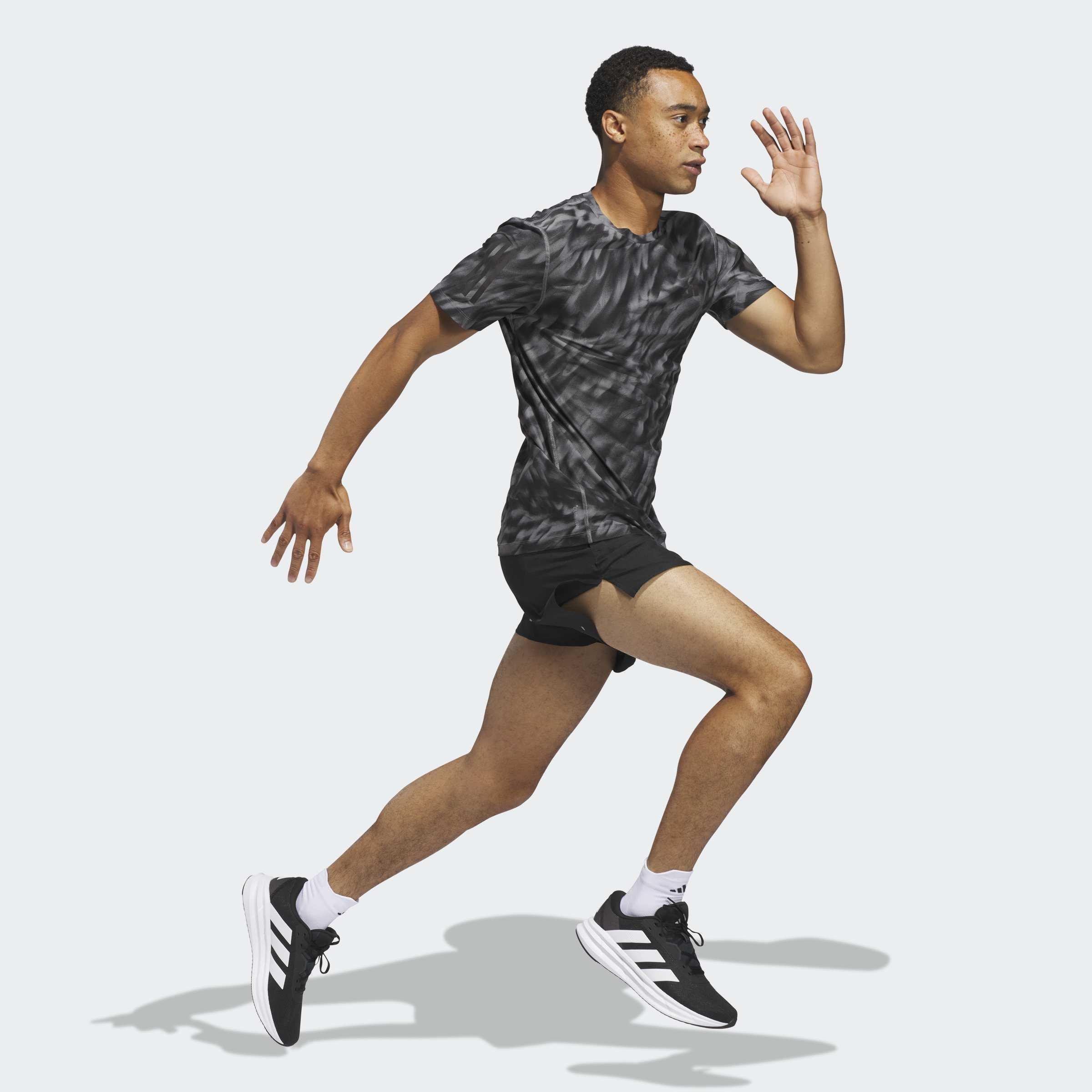 Own The Run Allover Print T-Shirt, Grey, , large image number 5