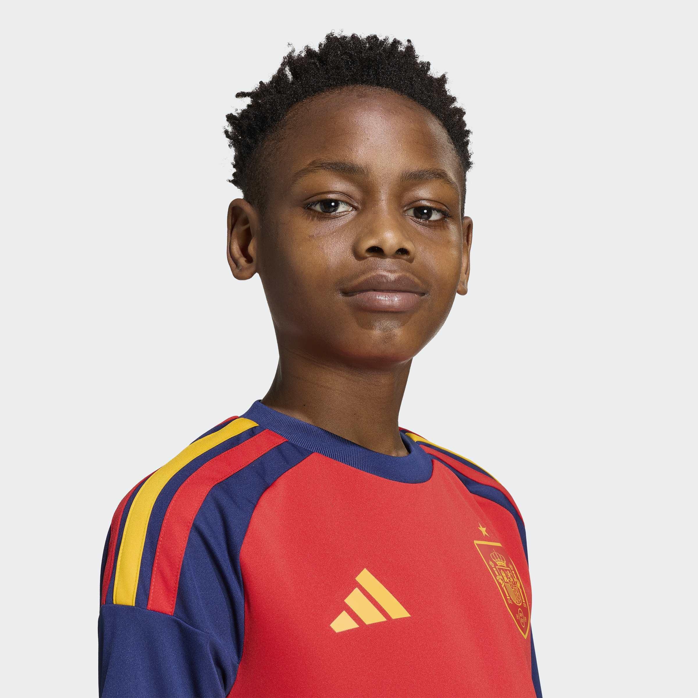 Kids Unisex Spain 26 Home Kids Fan Jersey, Red, A701_ONE, large image number 5