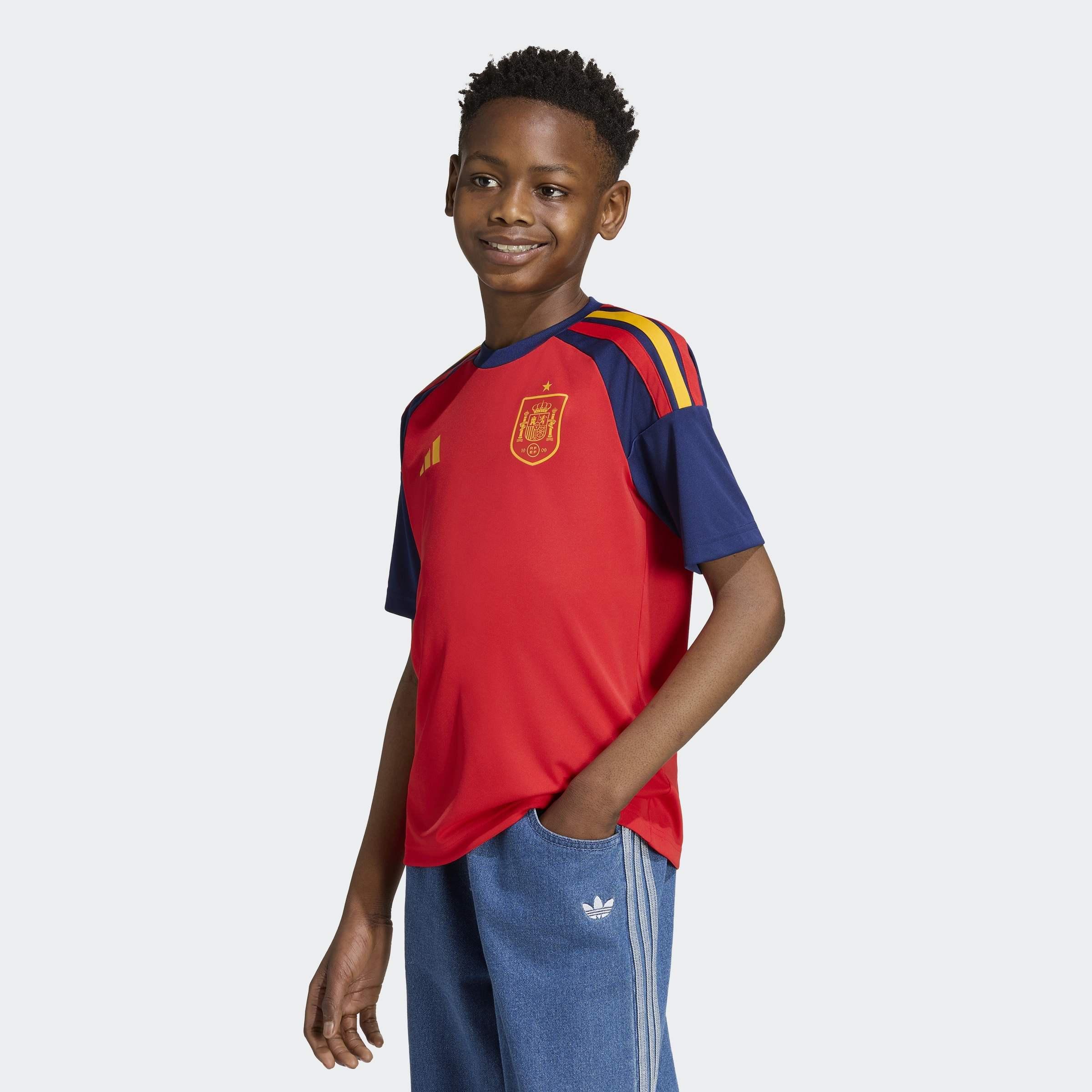 Kids Unisex Spain 26 Home Kids Fan Jersey, Red, A701_ONE, large image number 7