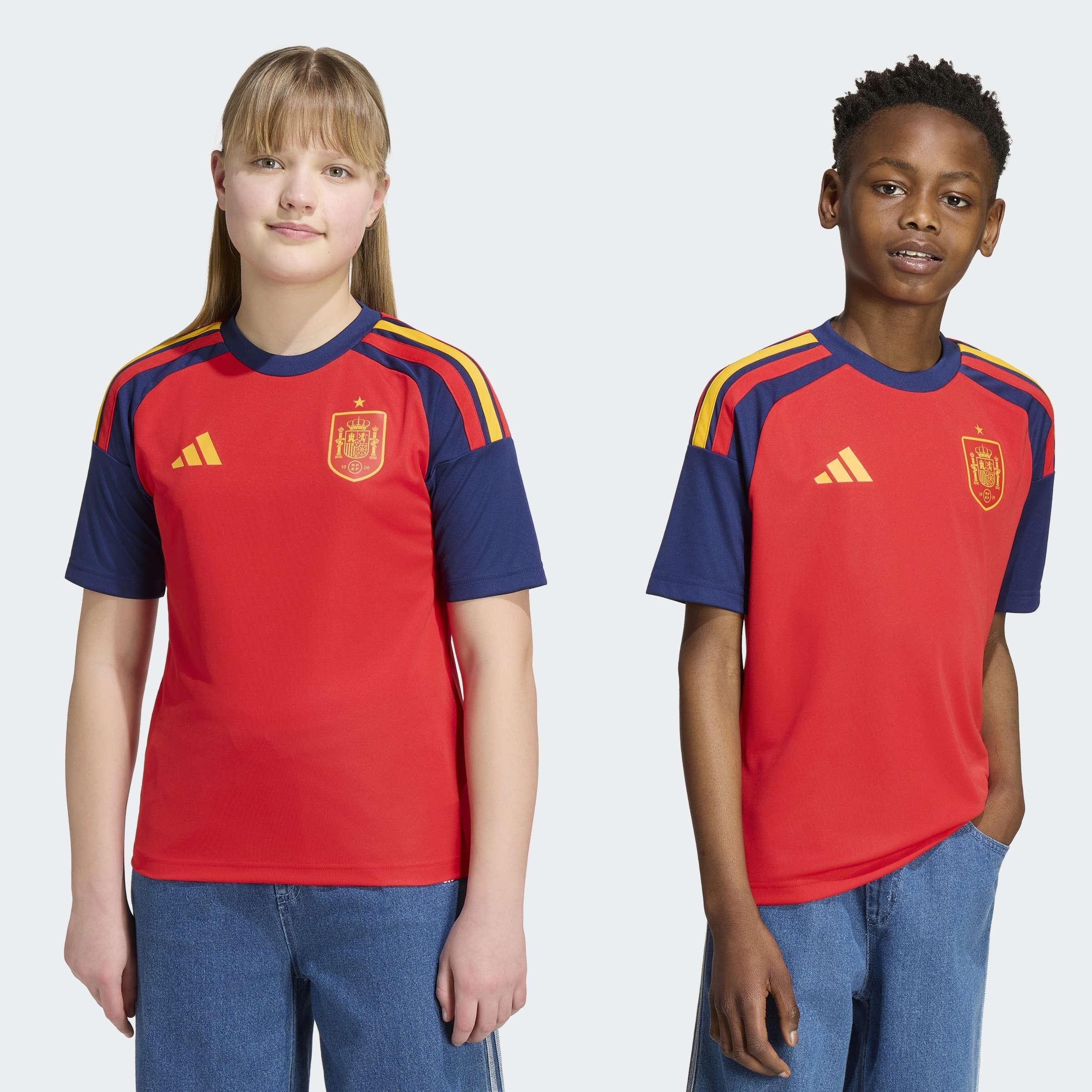 Kids Unisex Spain 26 Home Kids Fan Jersey, Red, A701_ONE, large image number 8