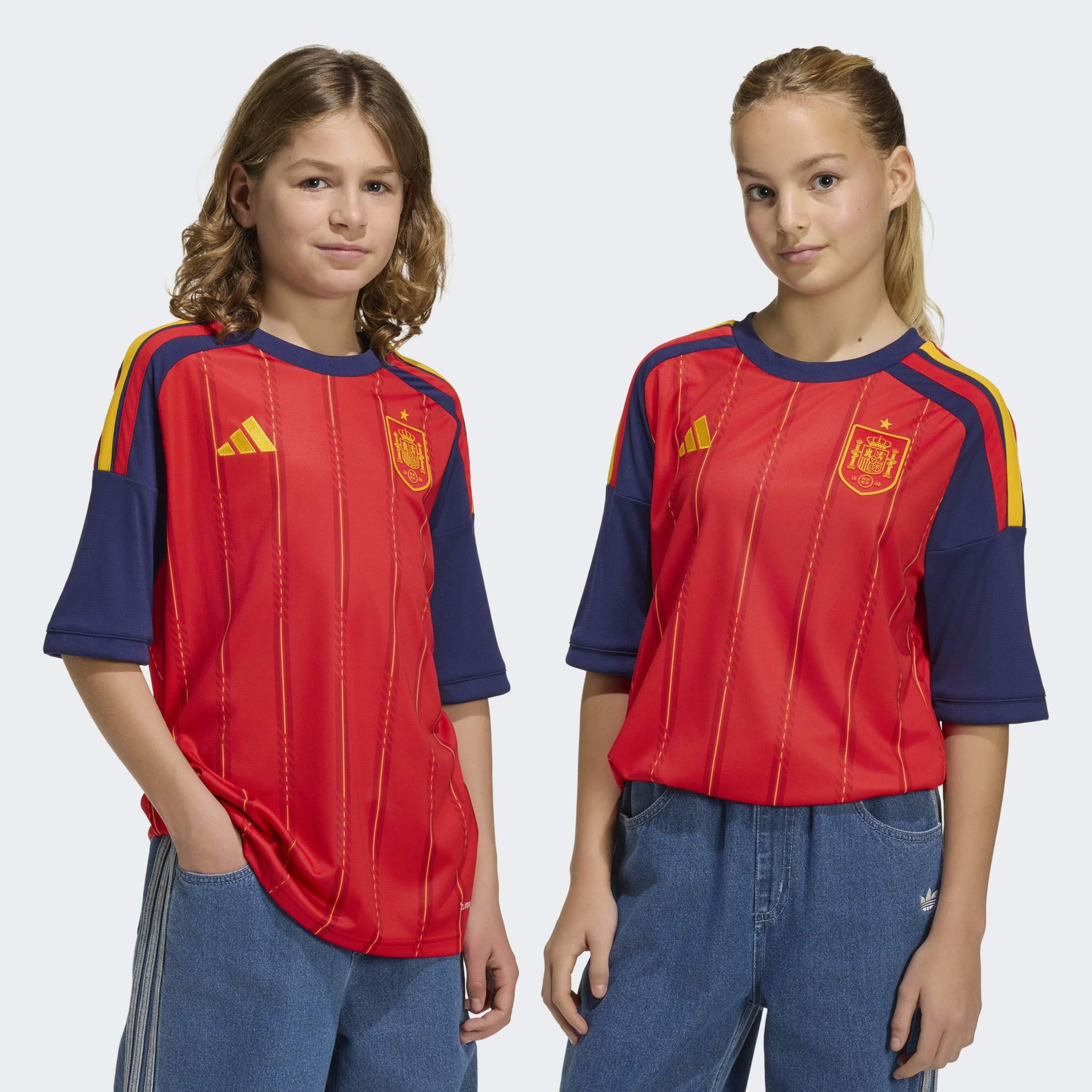 Kids Unisex Spain 26 Home Jersey , Red, A701_ONE, large image number 6