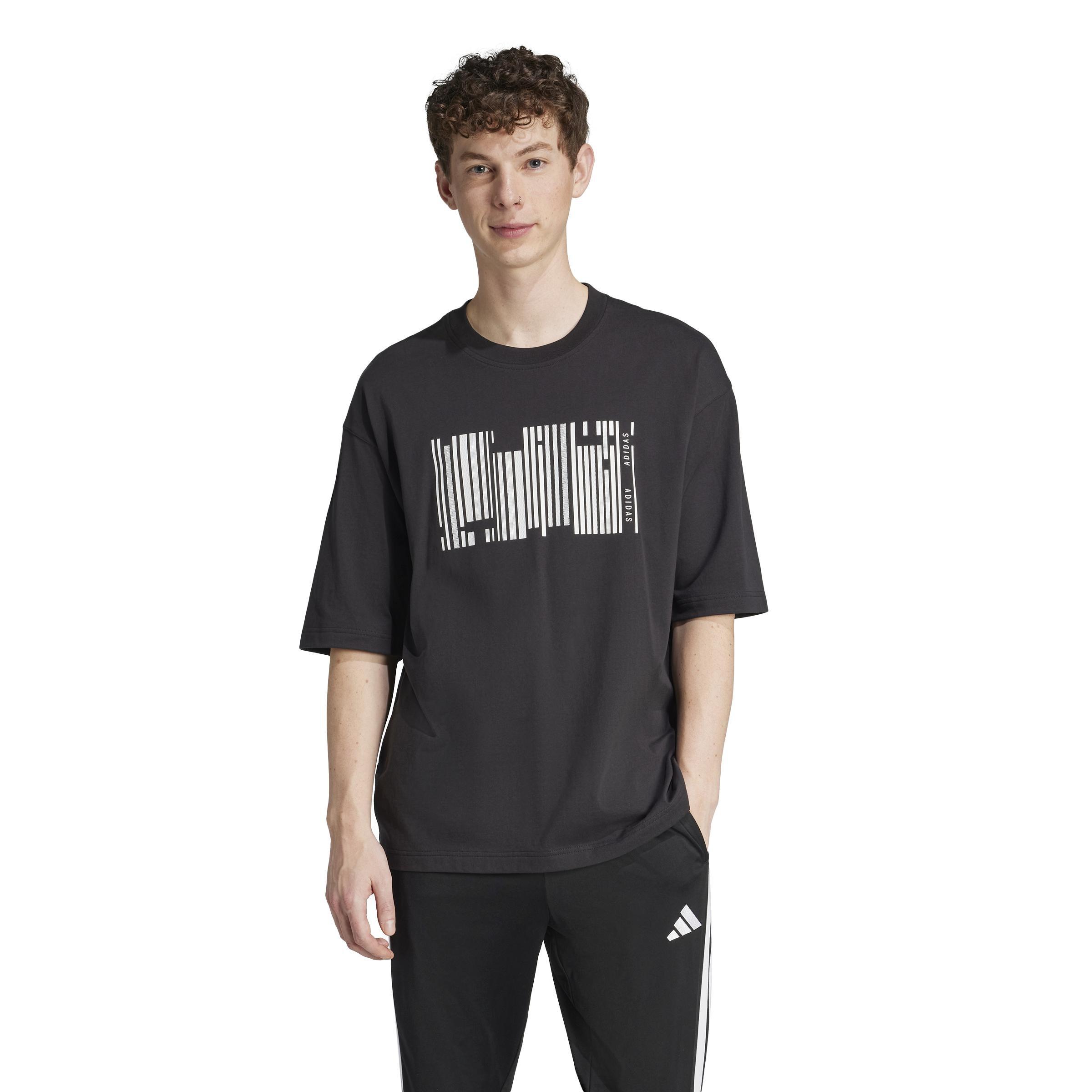 Unisex Emerging Harmony Graphic T-Shirt, Black, , large image number 0