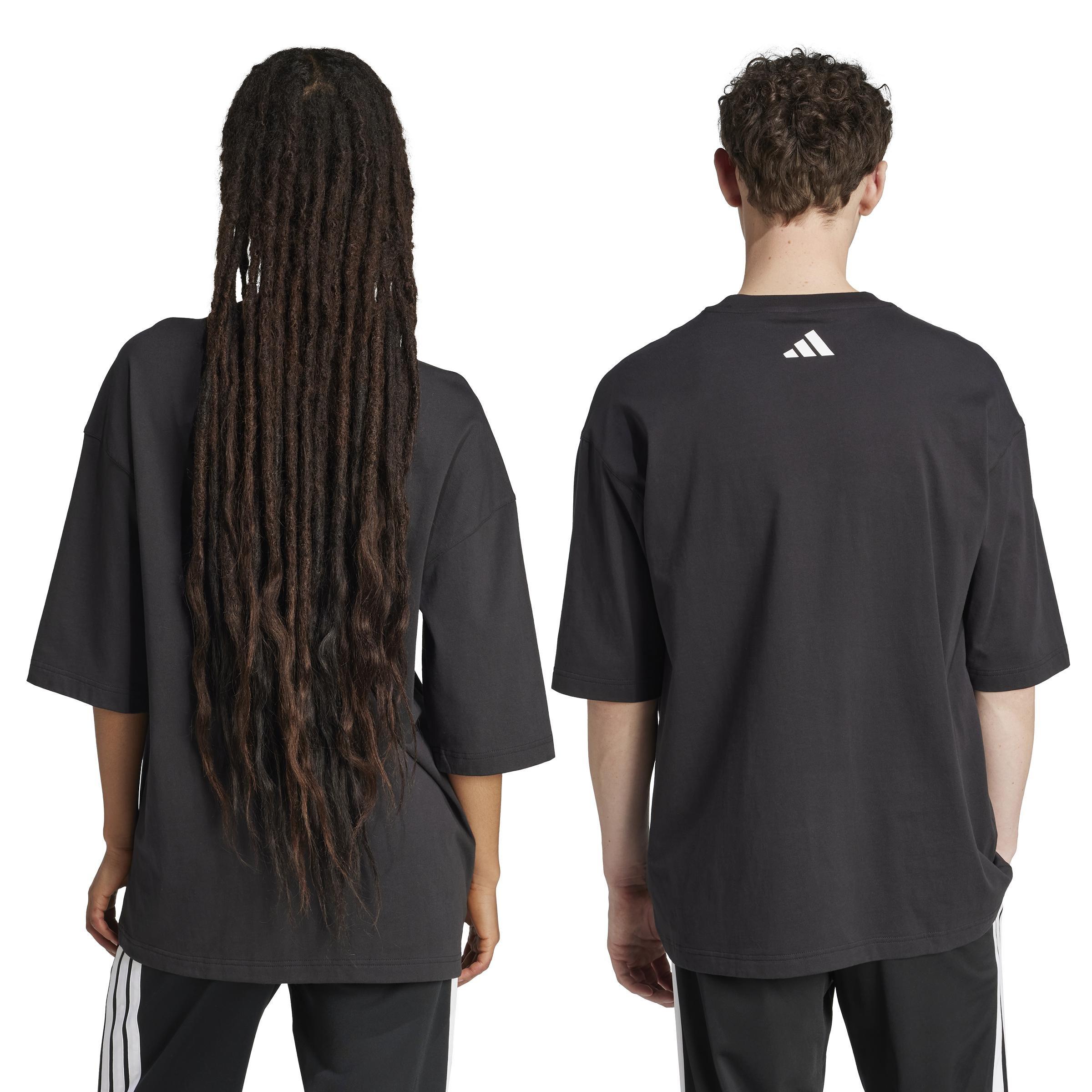Unisex Emerging Harmony Graphic T-Shirt, Black, , large image number 4