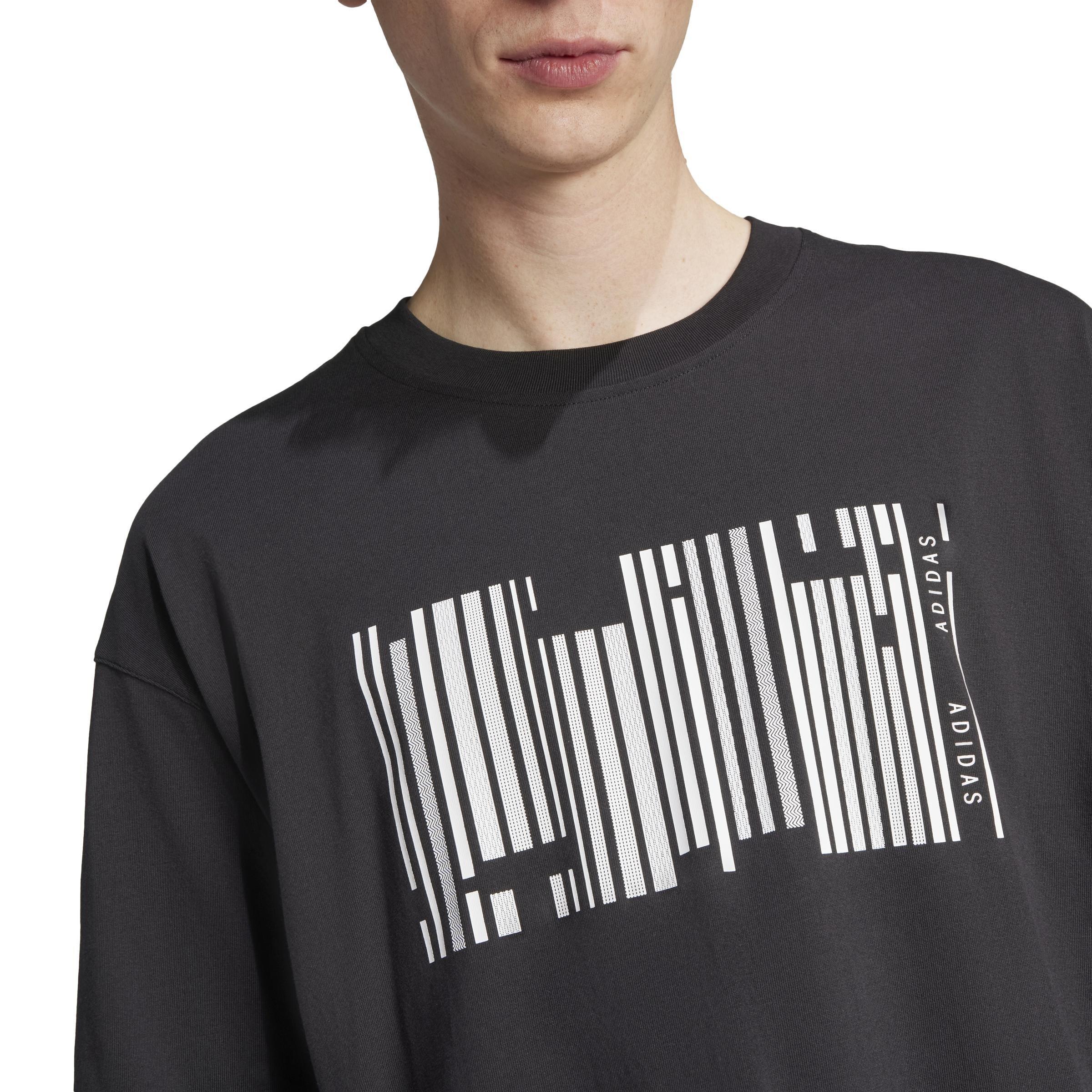 Unisex Emerging Harmony Graphic T-Shirt, Black, , large image number 5
