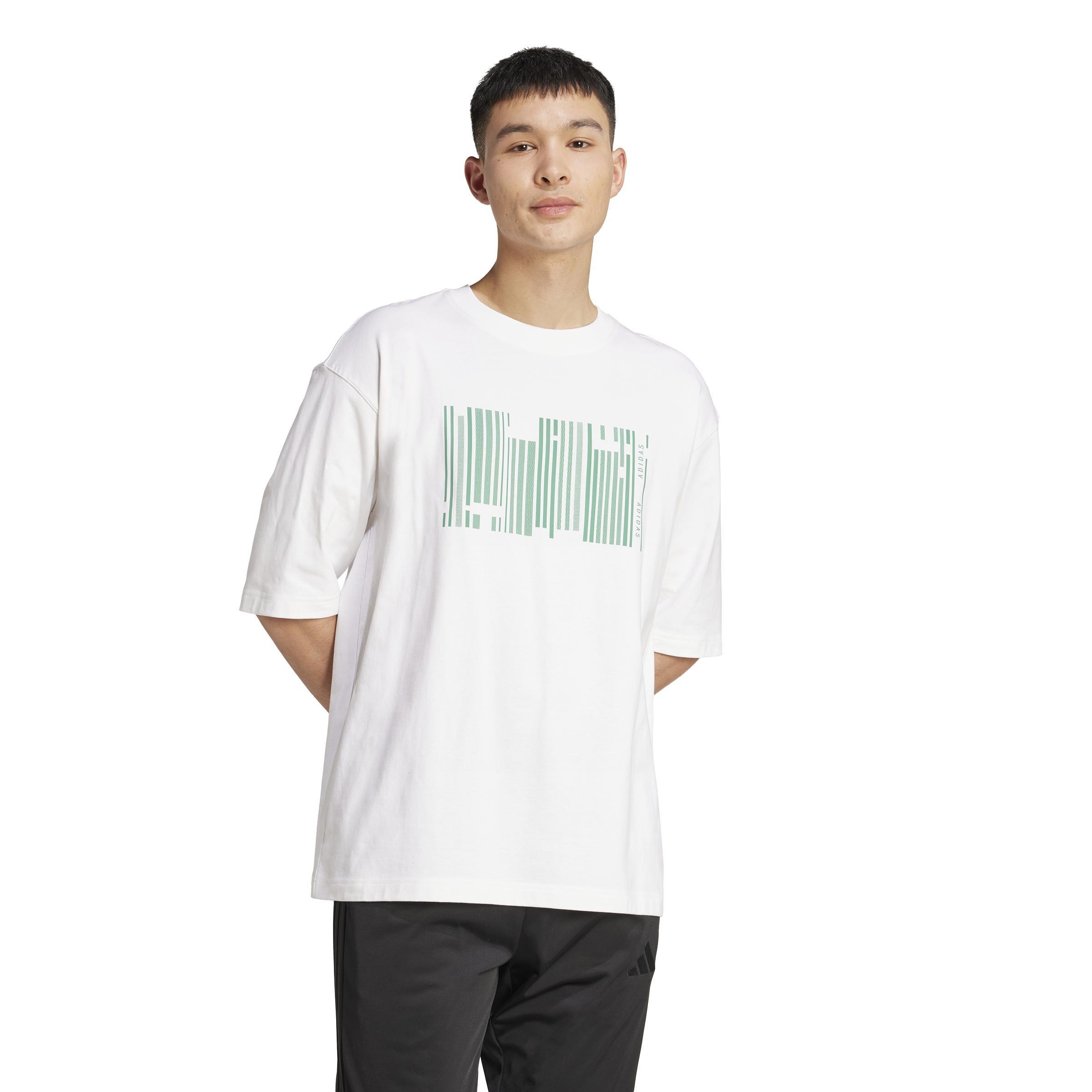 Unisex Emerging Harmony Graphic T-Shirt, White, A701_ONE, large image number 2