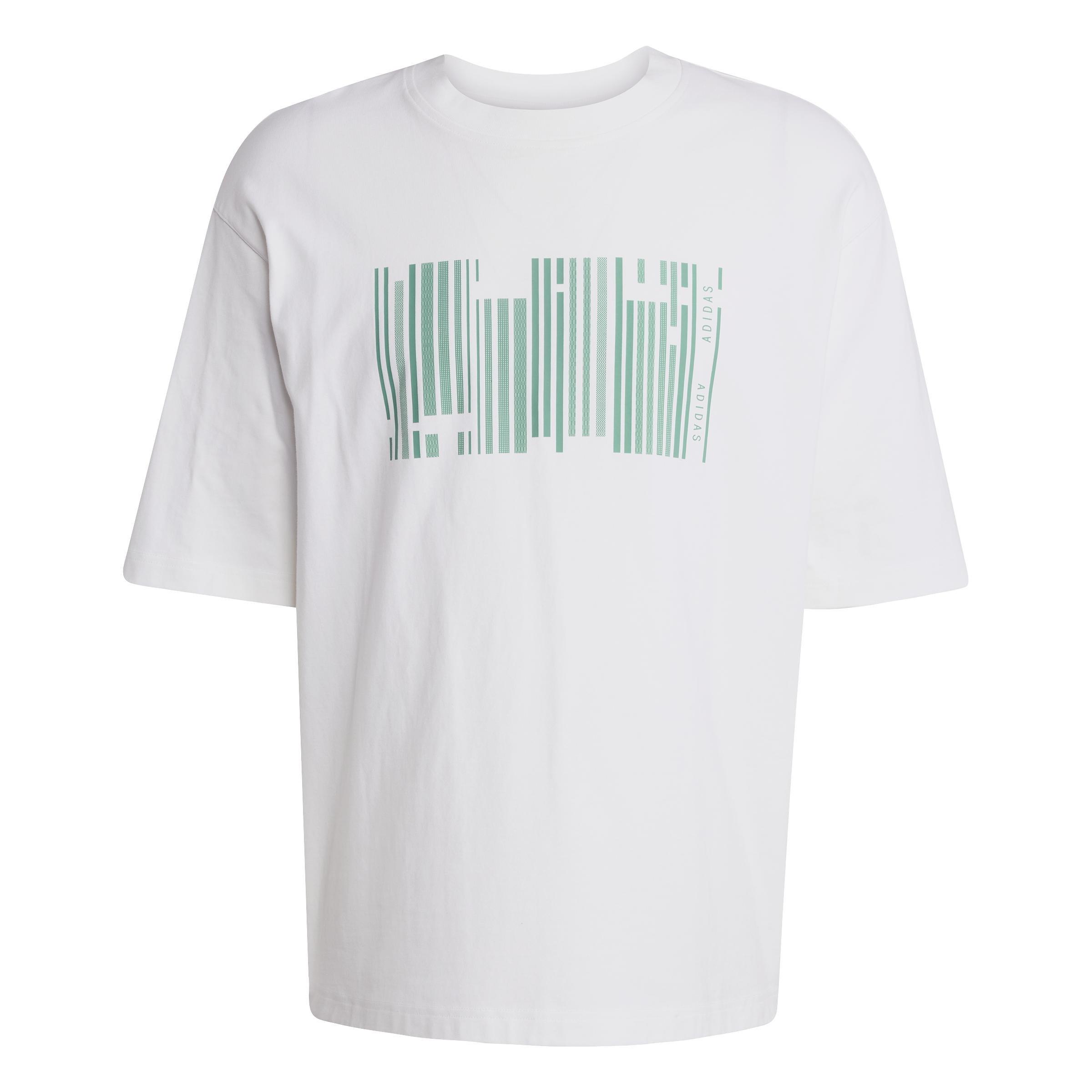 Unisex Emerging Harmony Graphic T-Shirt, White, A701_ONE, large image number 7