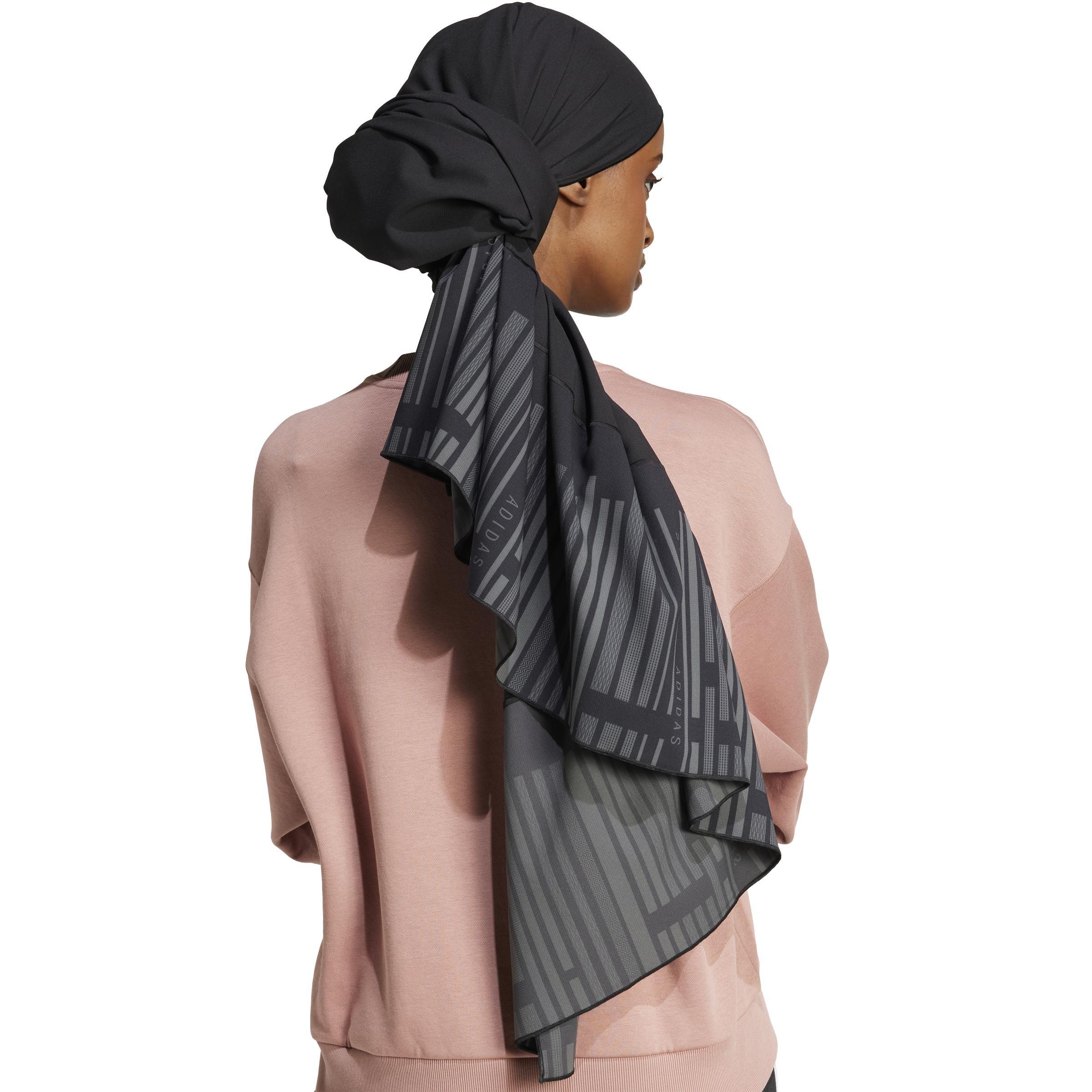 Emerging Harmony Head Scarf, Black, A701_ONE, large image number 3