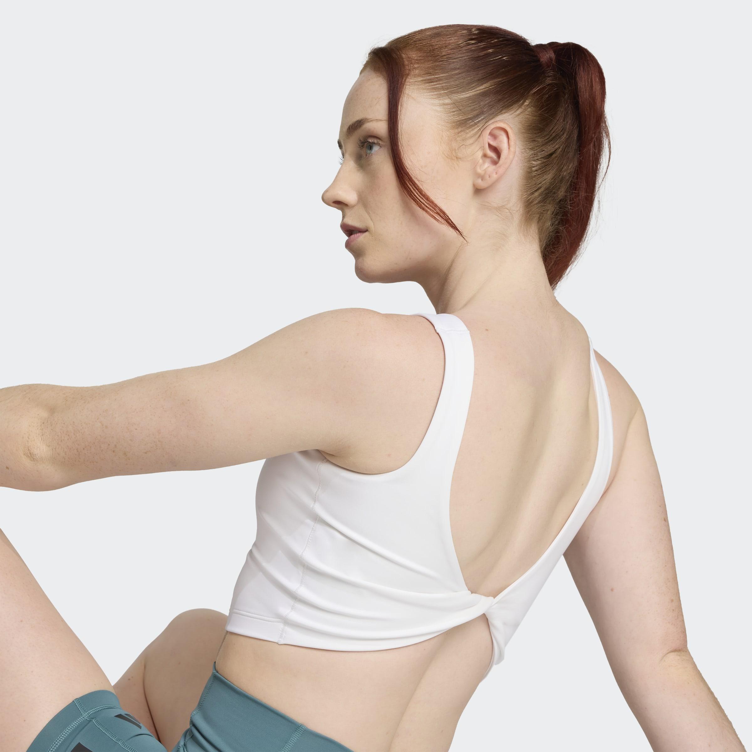 Power Light Support Bra Tank Top, White, , large image number 2