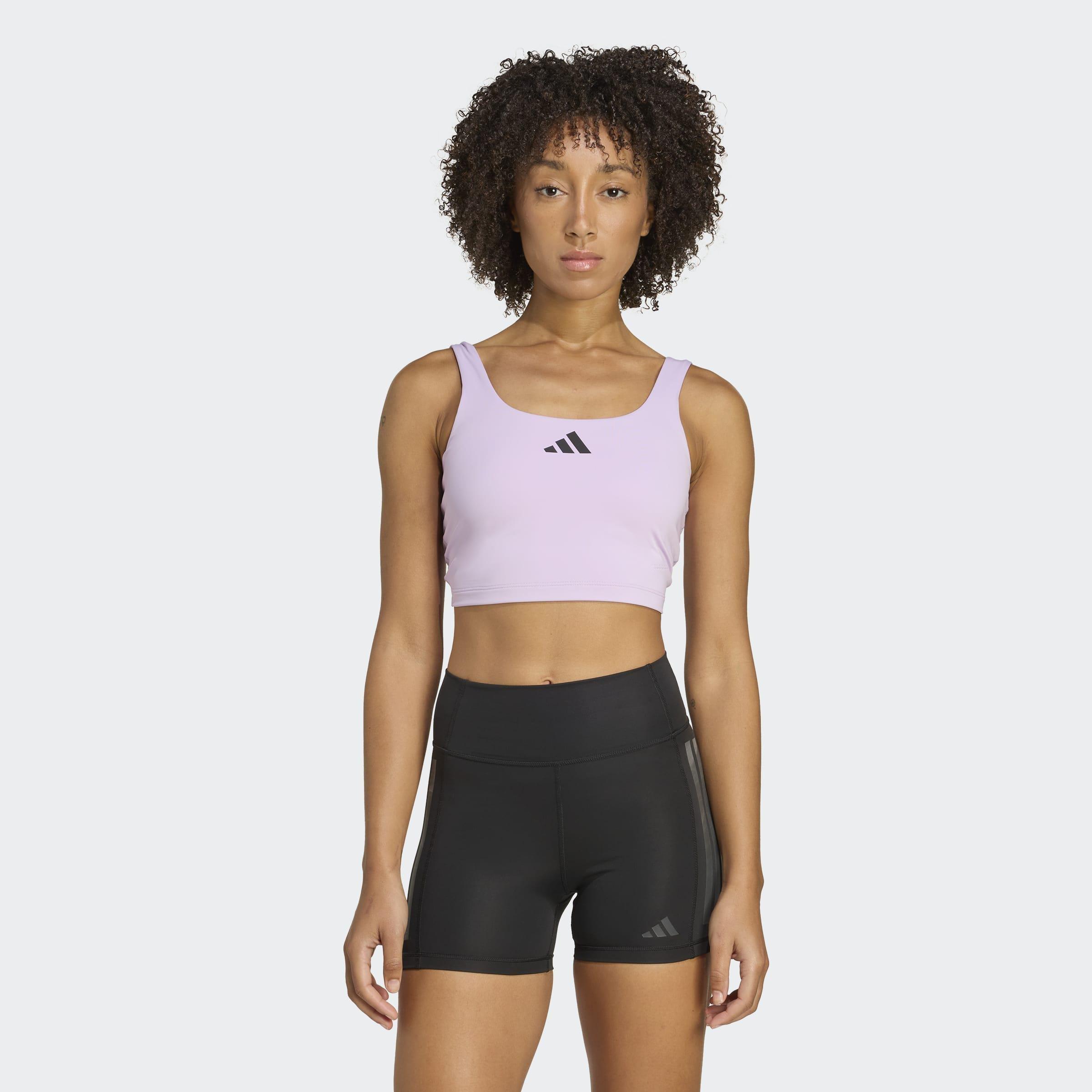 Power Light Support Bra Tank Top, Purple, A701_ONE, large image number 5