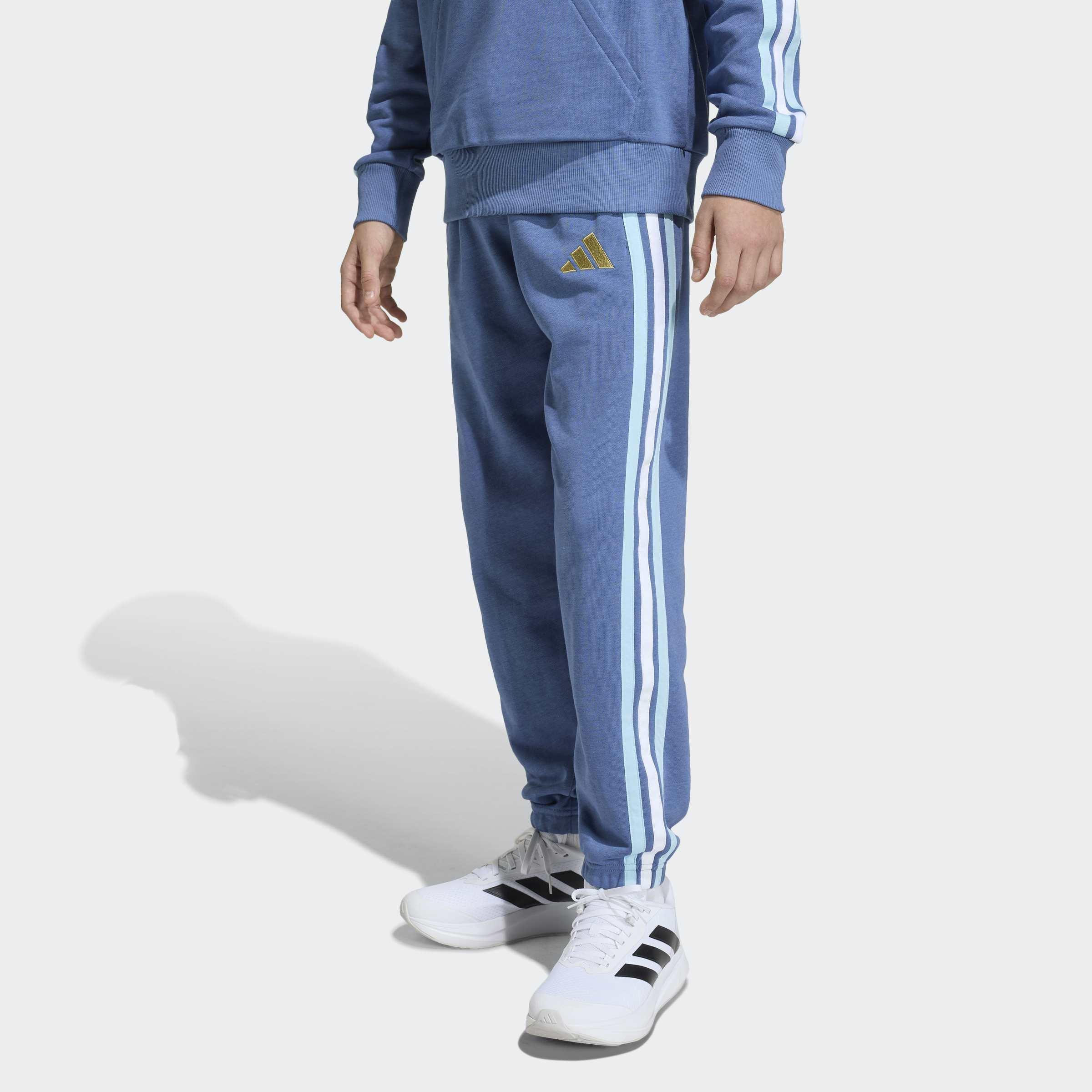 Kids Unisex Argentina DNA Tracksuit Bottoms, Blue, A701_ONE, large image number 6