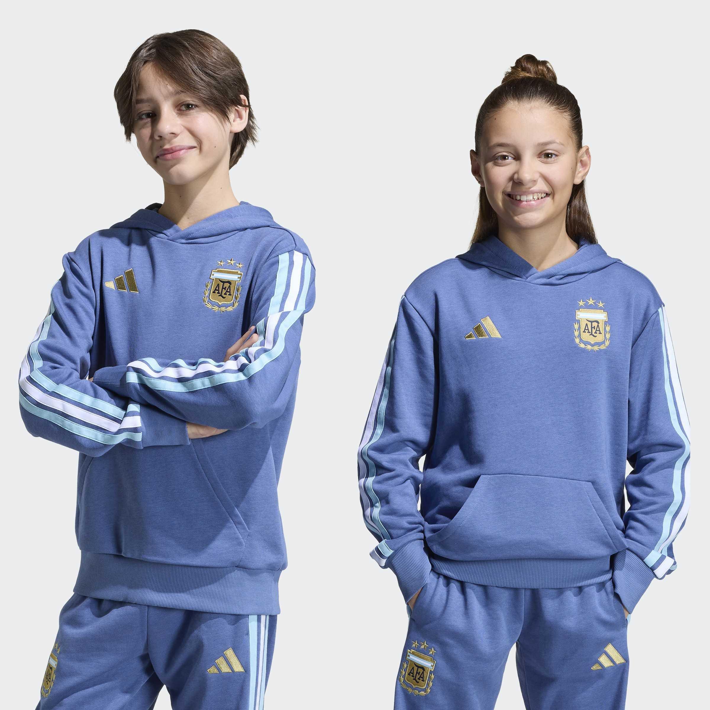 Kids Unisex Argentina DNA Hoodie, Blue, A701_ONE, large image number 5