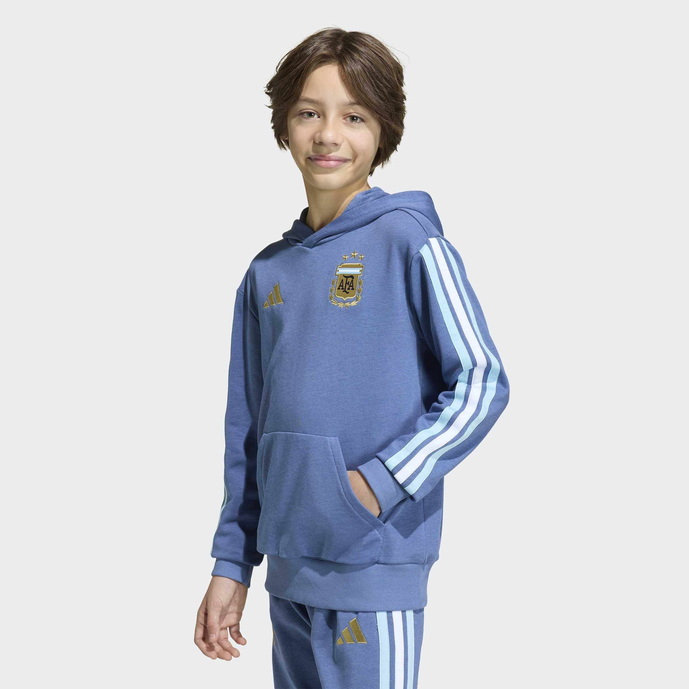 Kids Unisex Argentina DNA Hoodie, Blue, A701_ONE, large image number 7