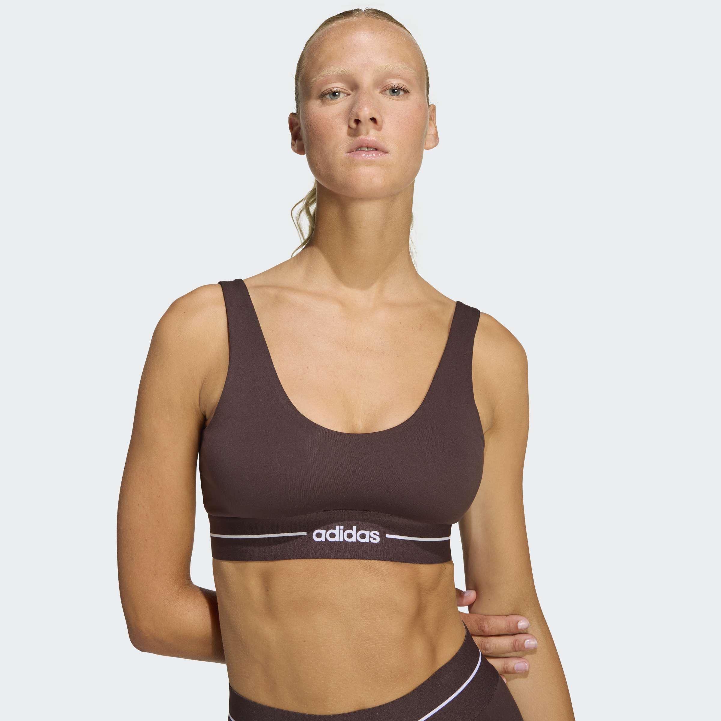 Hyperglam Light Support Bra, Brown, A701_ONE, large image number 3
