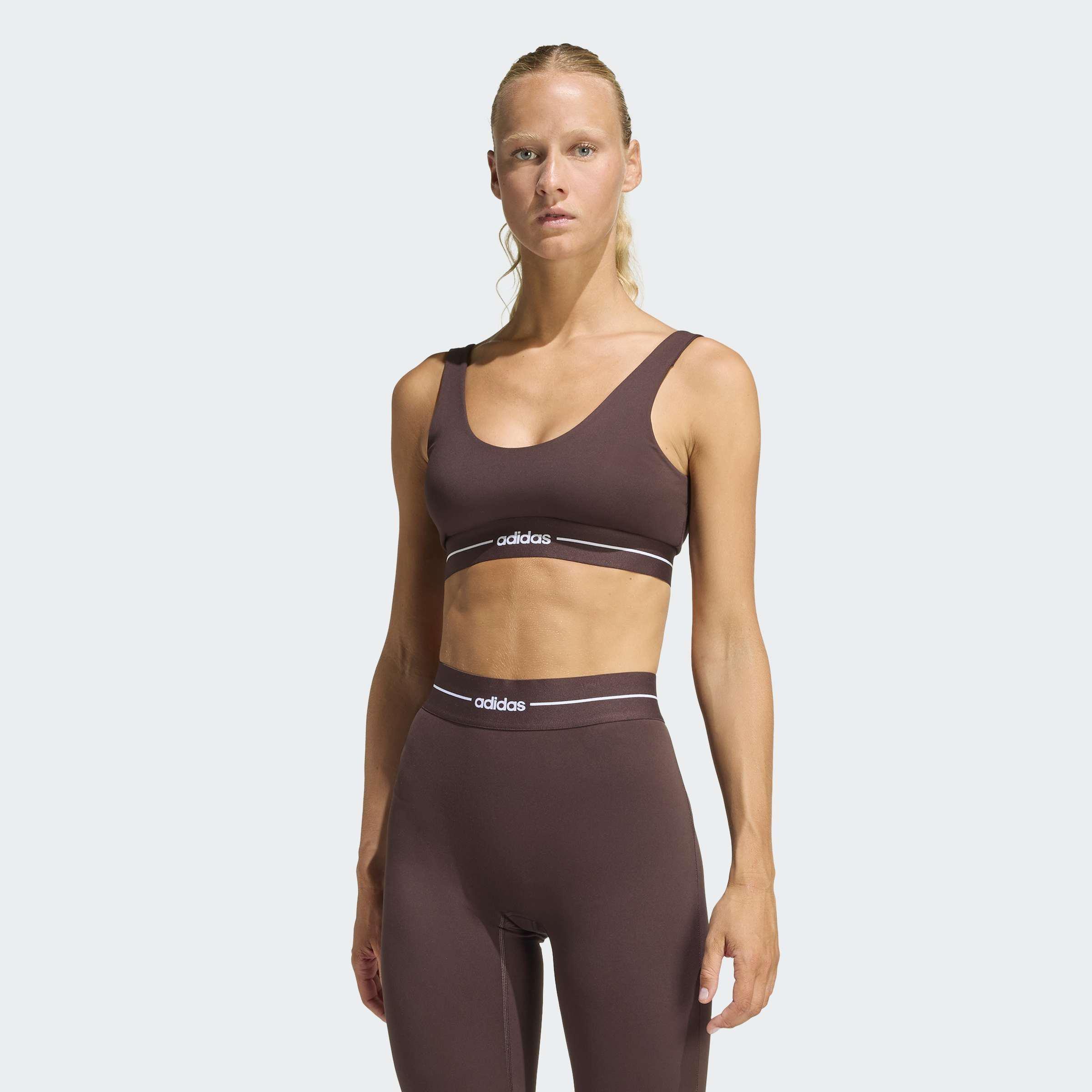 Hyperglam Light Support Bra, Brown, A701_ONE, large image number 6