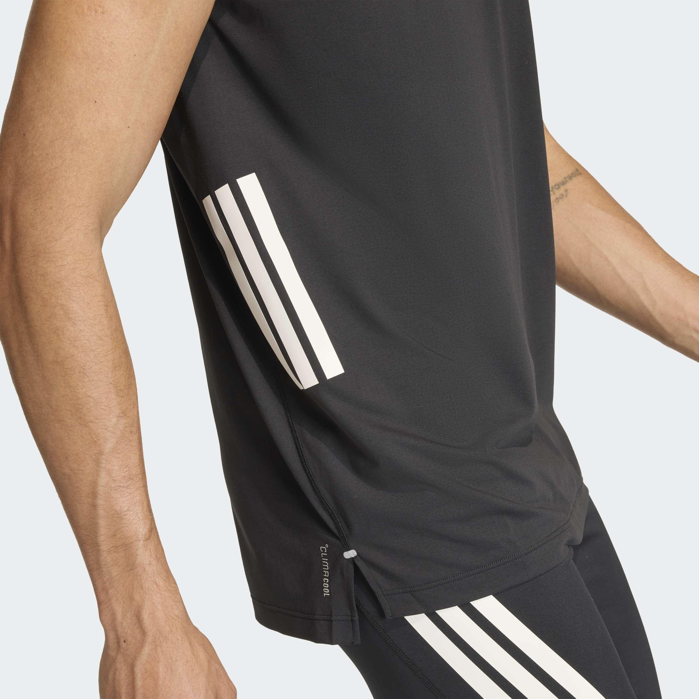 adi365 CLIMACOOL running tank top, Black, A701_ONE, medium