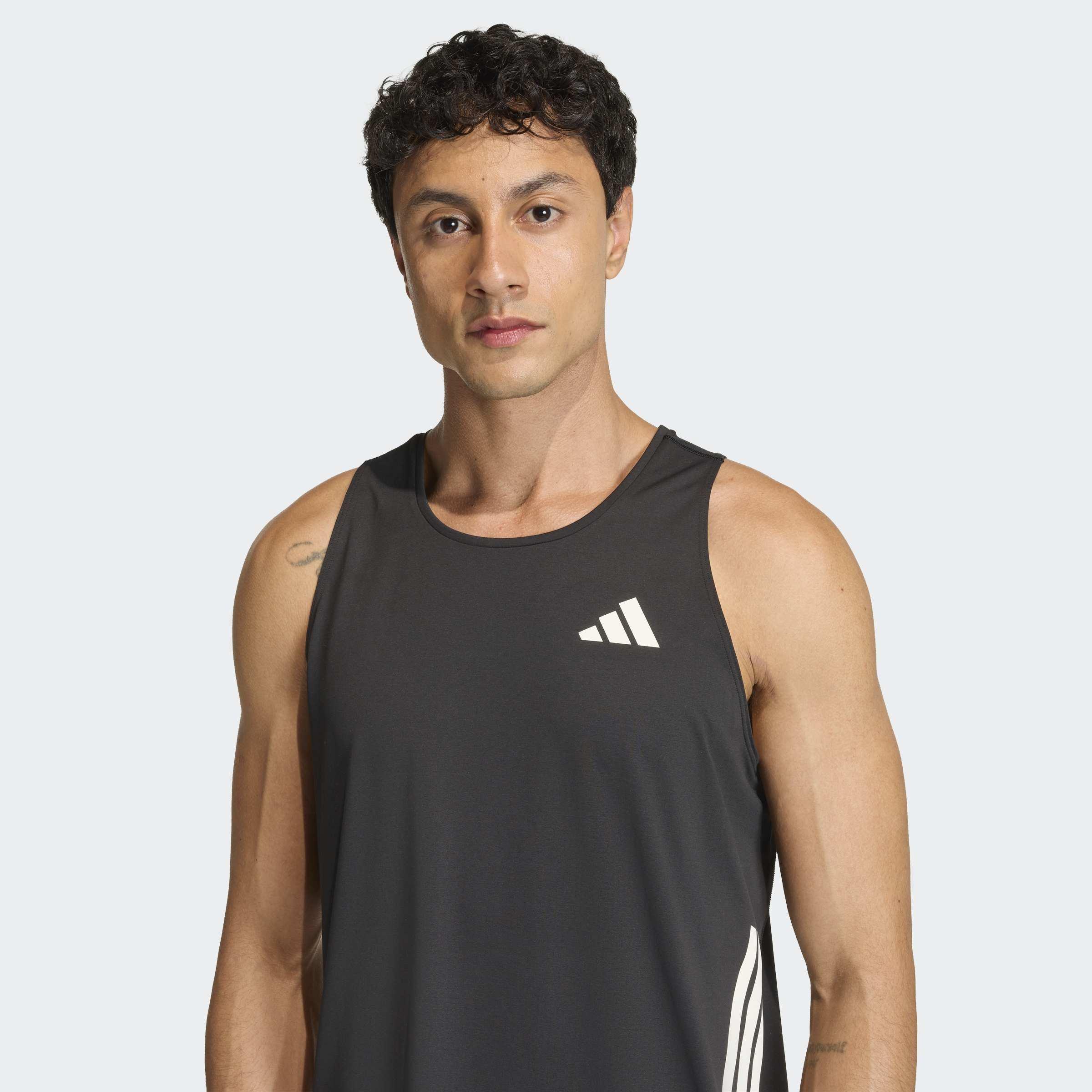 adi365 CLIMACOOL running tank top, Black, A701_ONE, medium