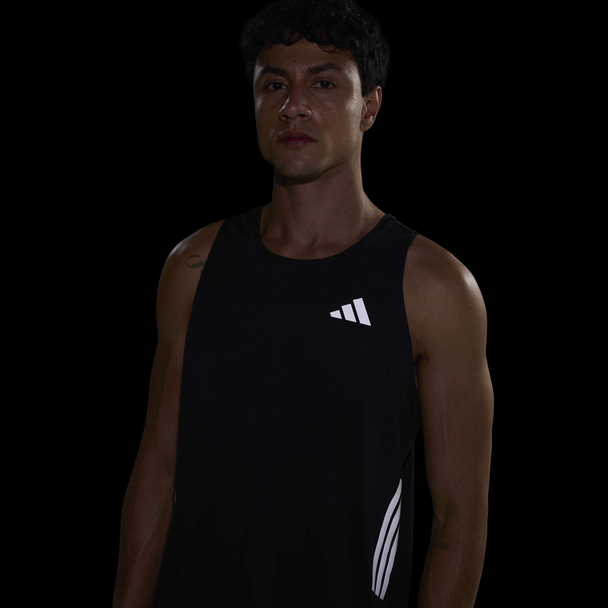 adi365 CLIMACOOL running tank top, Black, A701_ONE, large image number 3