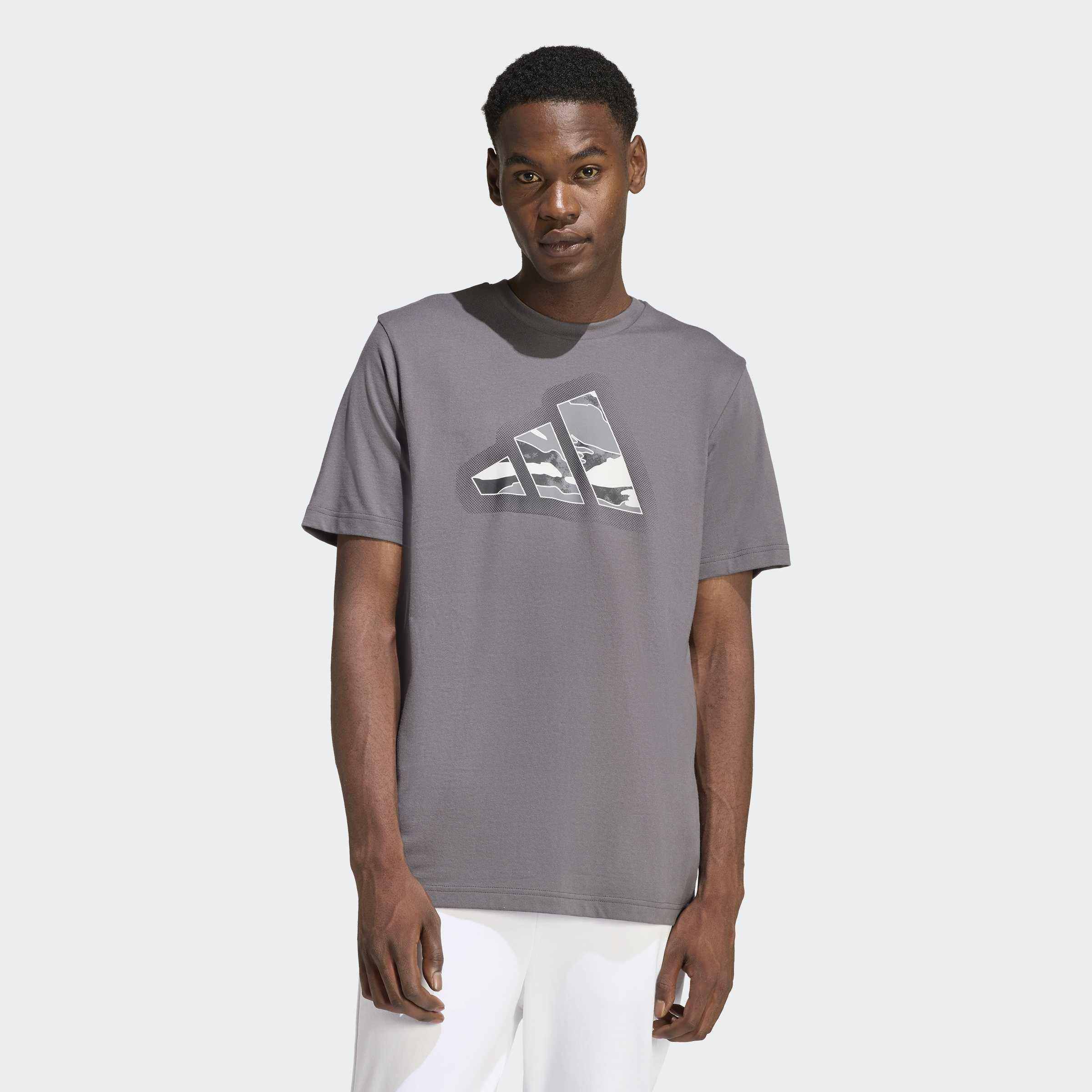Camo Modern Logo Graphic T-Shirt, Grey, A701_ONE, large image number 4