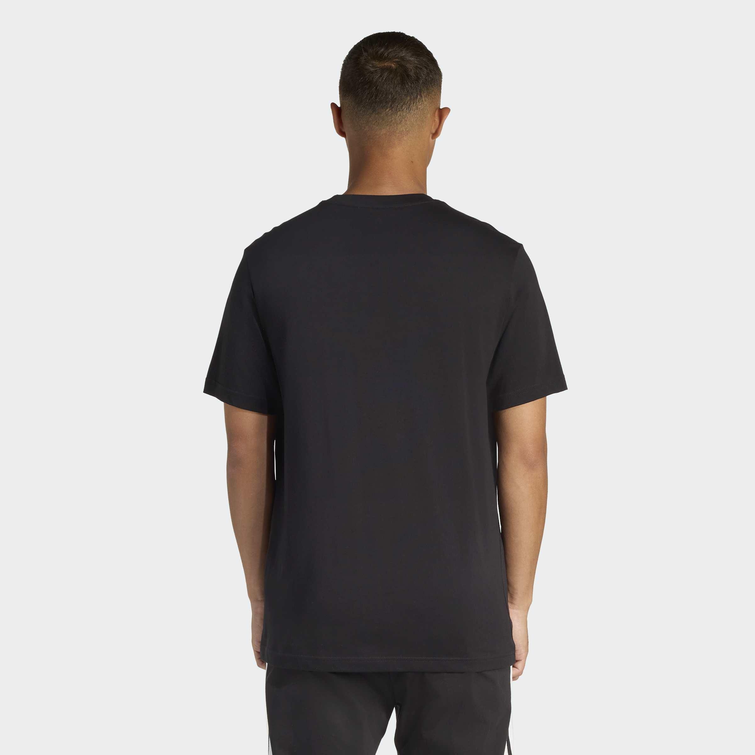 Camo Woven Pocket Graphic T-Shirt, Black