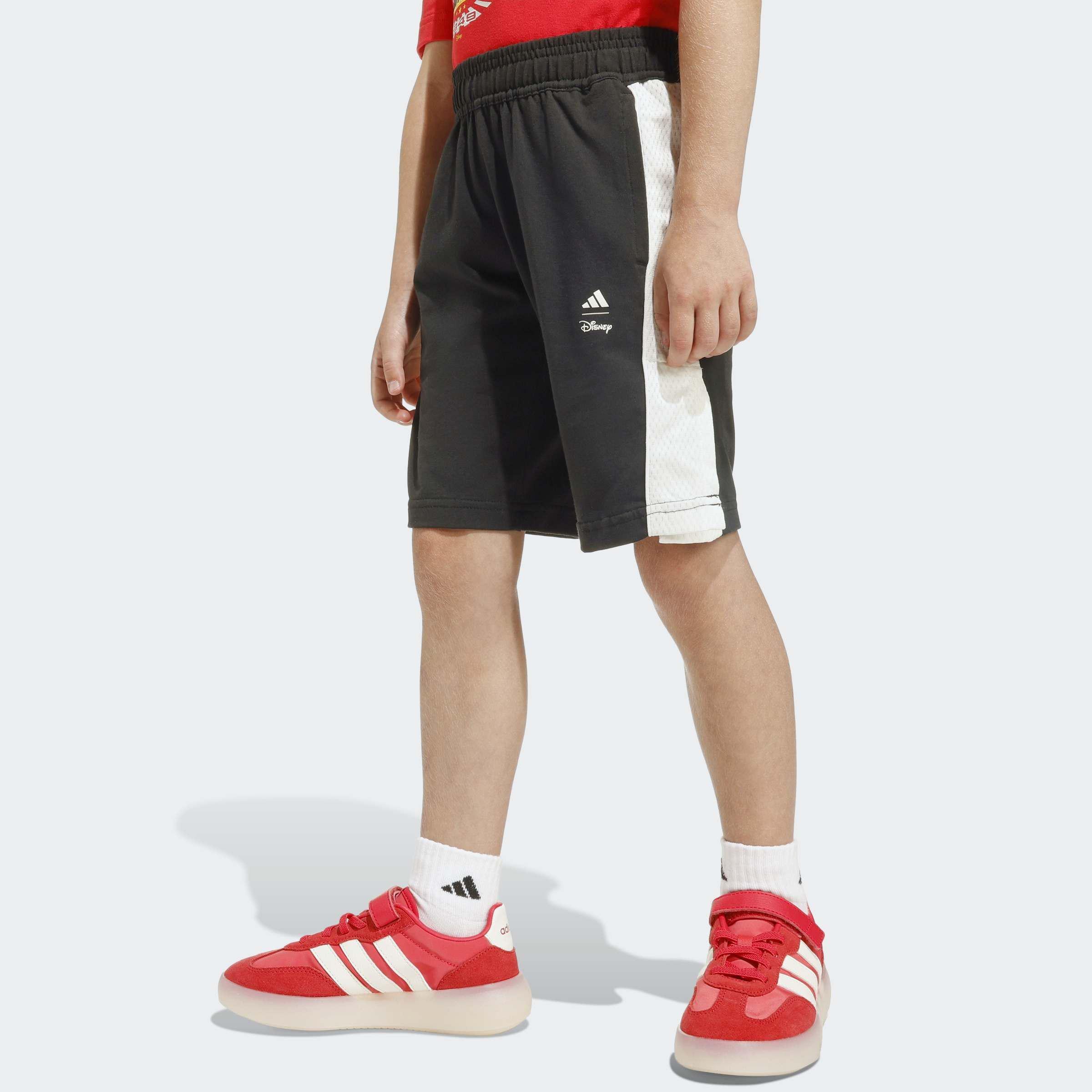 Kids Unisex Adidas Disney Mickey Mouse T-Shirt Set, Red, A701_ONE, large image number 3