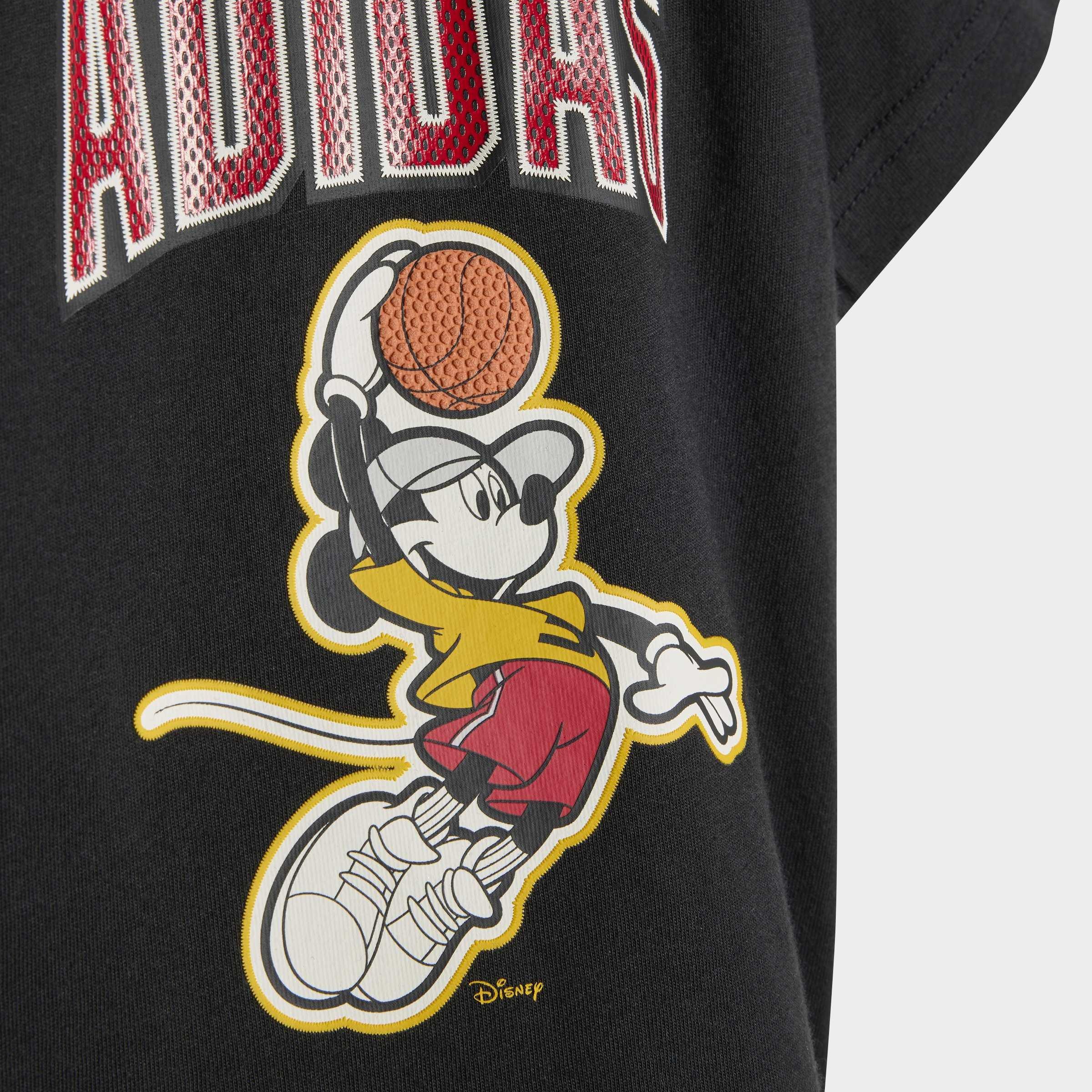 Kids Unisex Adidas Disney Mickey Mouse T-Shirt Set, Black, A701_ONE, large image number 5