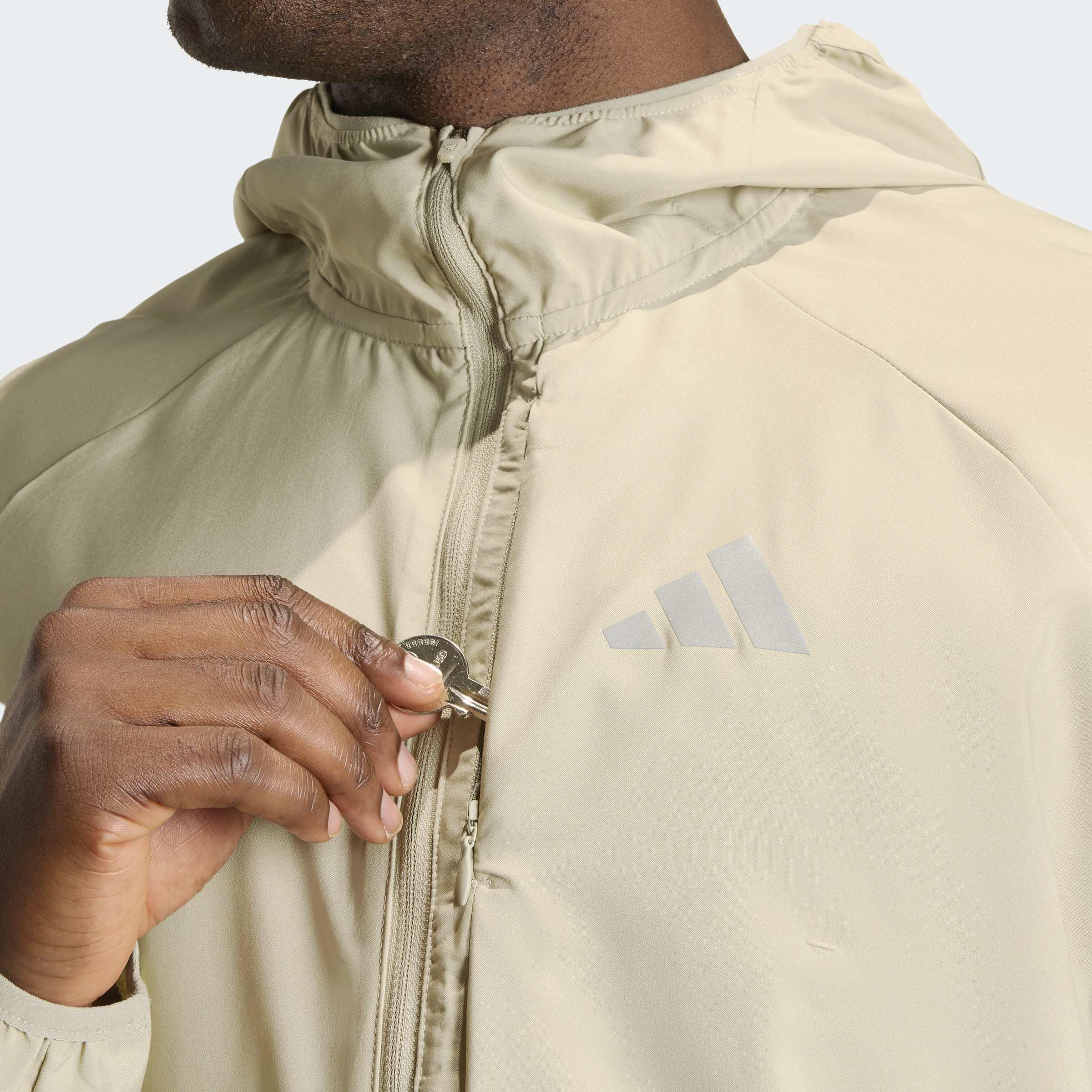 adi365 Running Essentials Jacket, Brown, A701_ONE, large image number 2