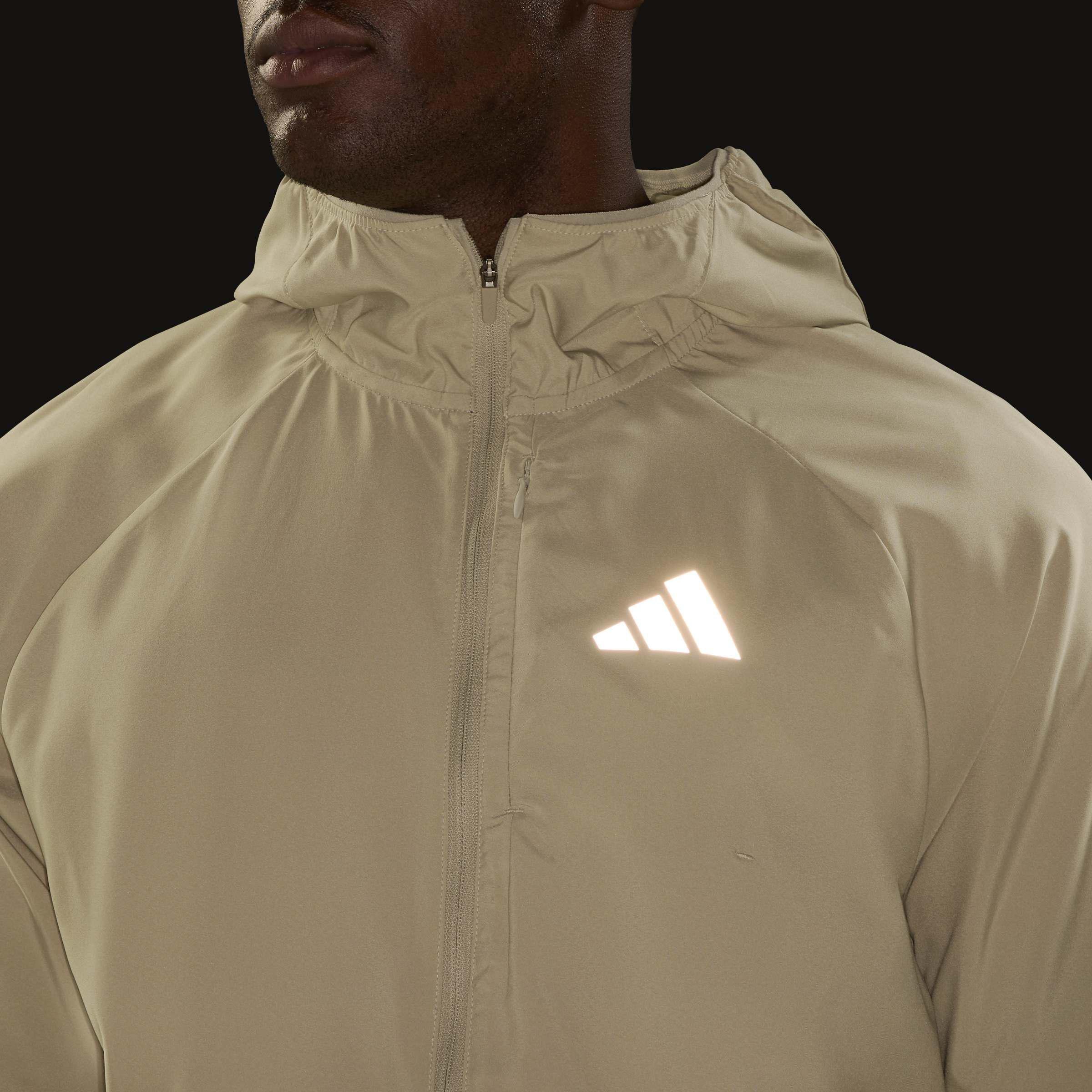 adi365 Running Essentials Jacket, Brown, A701_ONE, large image number 3