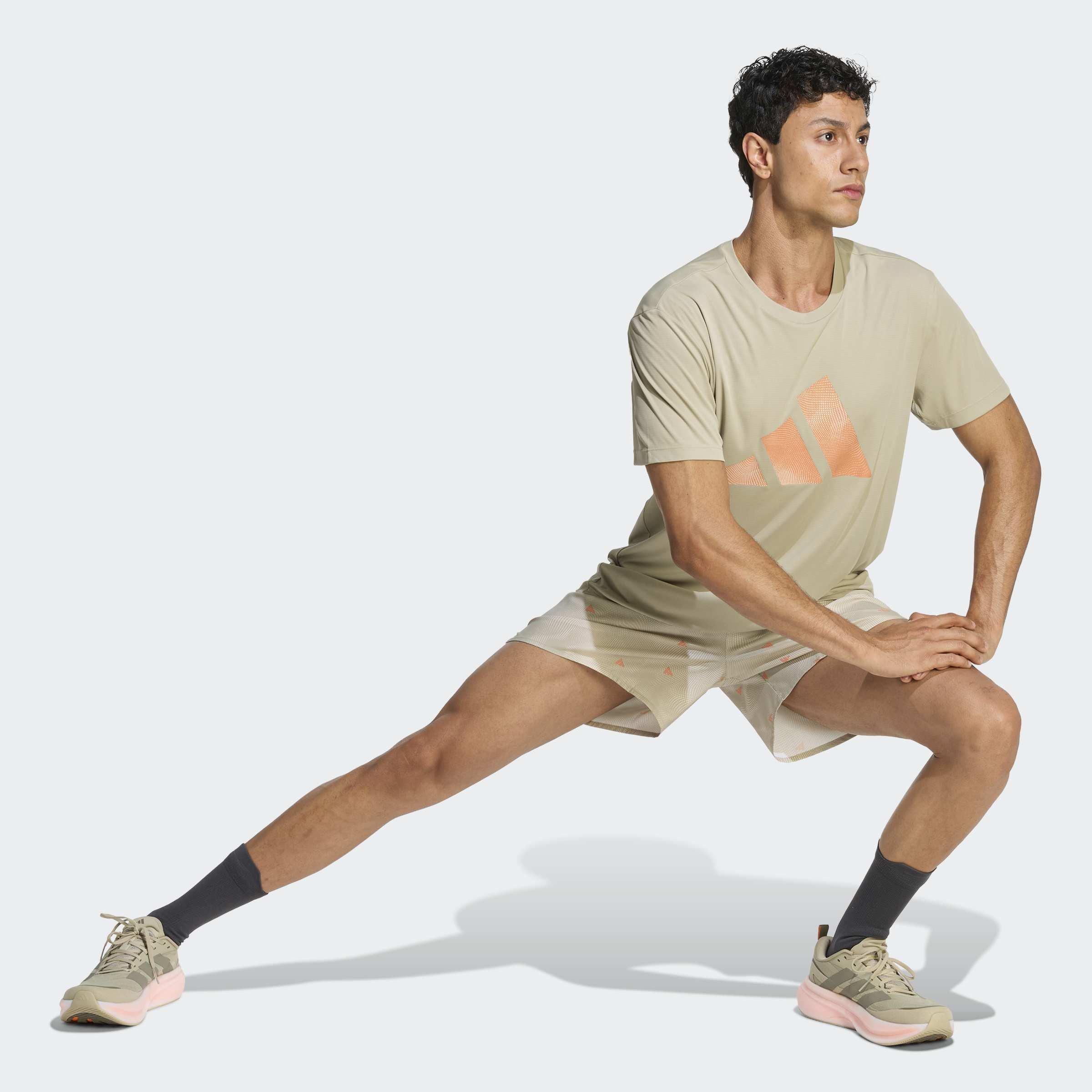 adi365 Running Essentials Brand Love Shorts, Beige, A701_ONE, large image number 4