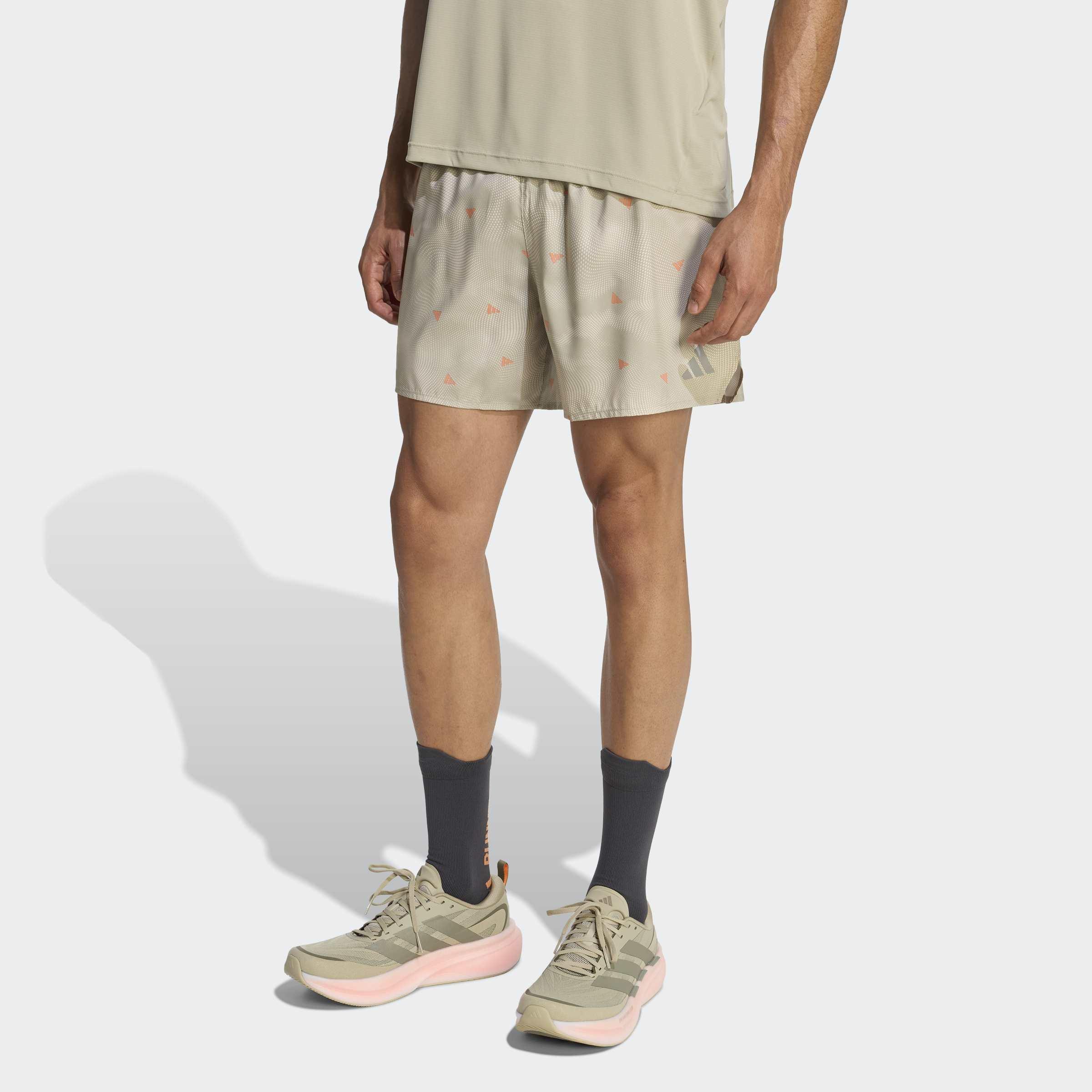 adi365 Running Essentials Brand Love Shorts, Beige, A701_ONE, large image number 5