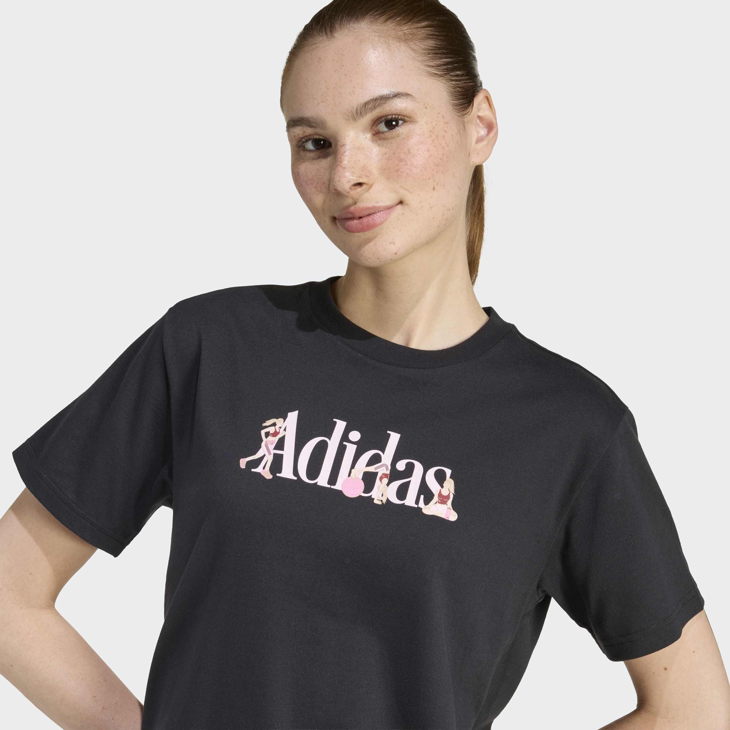Soft Sports Graphic T-Shirt, Black, A701_ONE, large image number 1