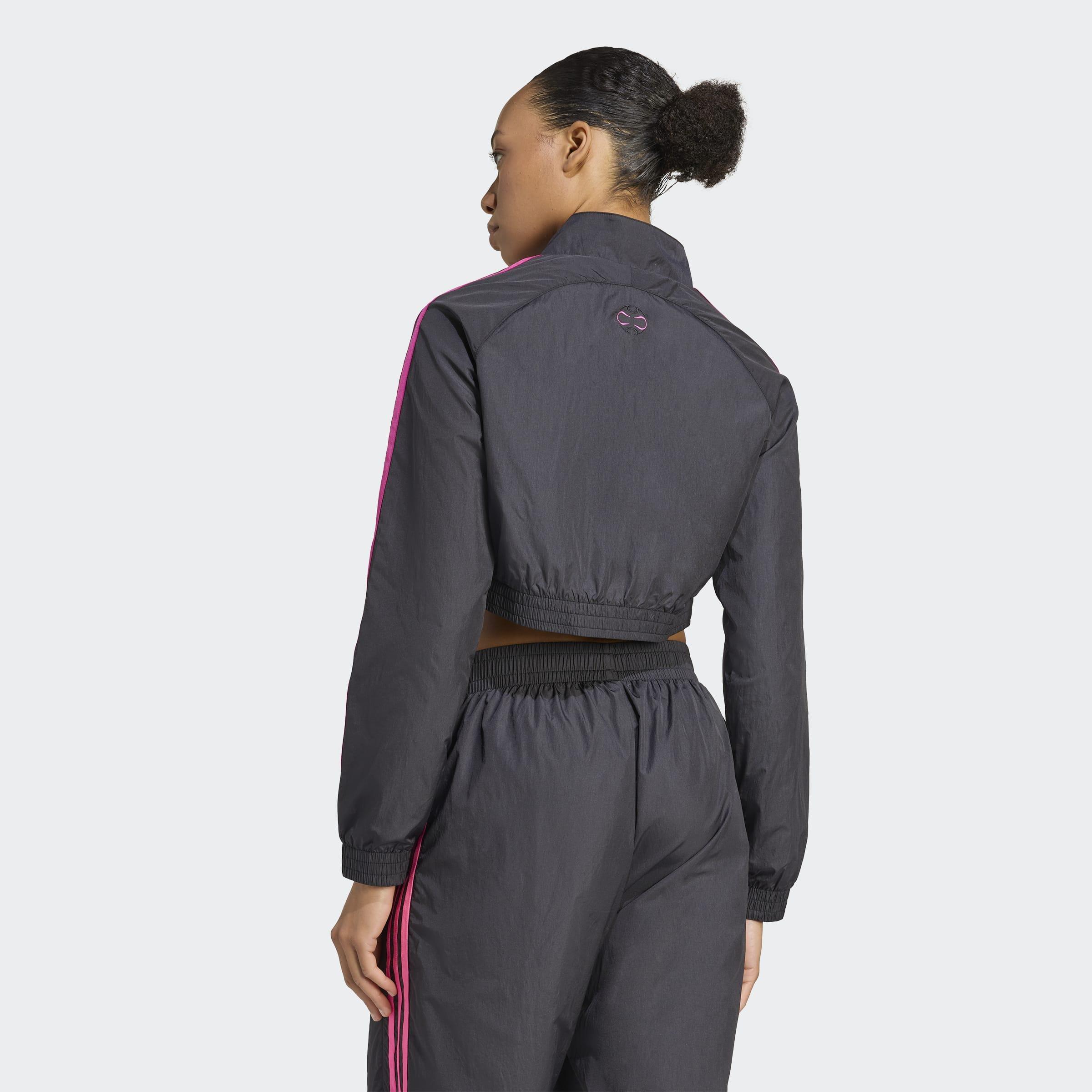 Teamgeist Adicolor Cropped Track Top, Black