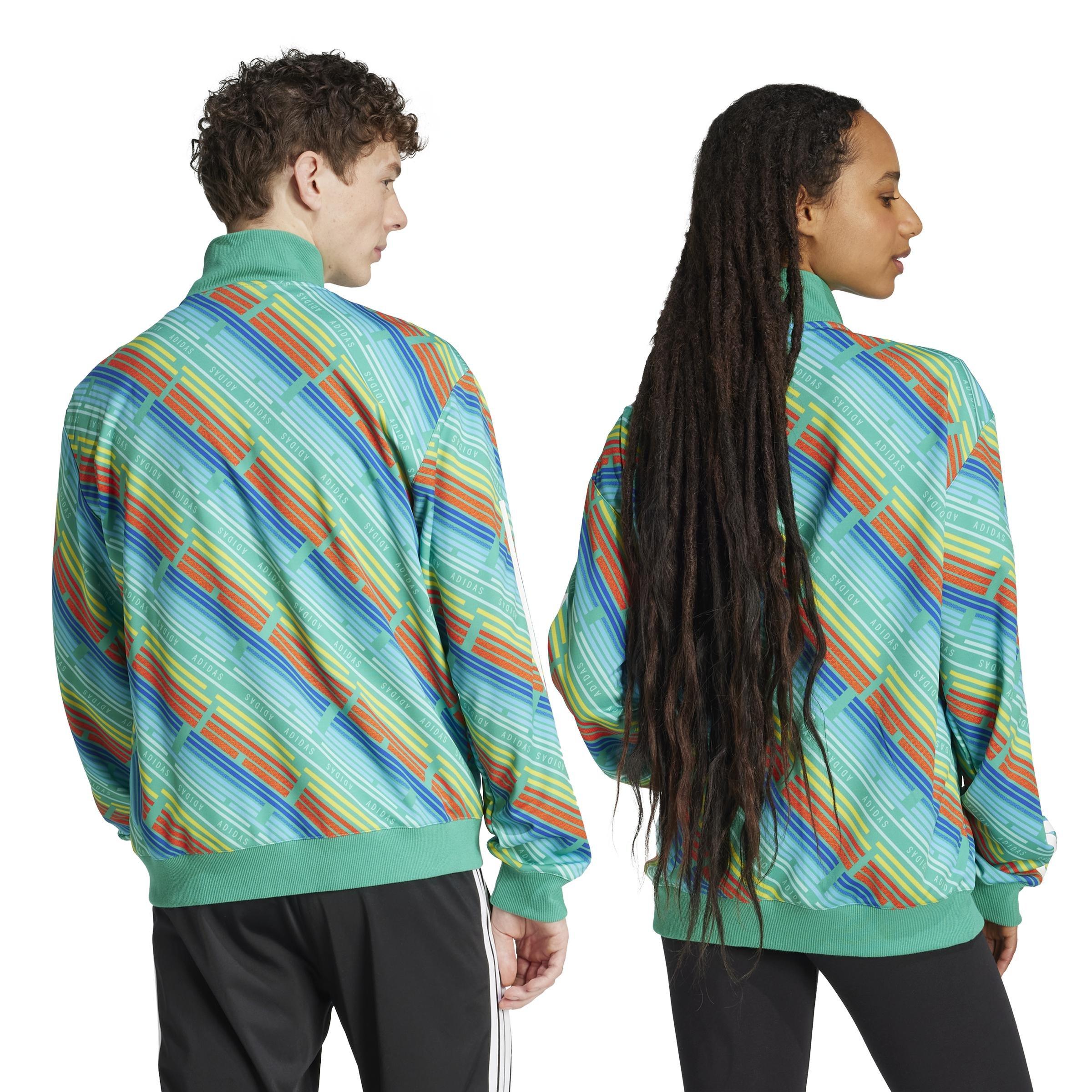 Unisex Emerging Harmony Tiro Track Top, Green, A701_ONE, large image number 3