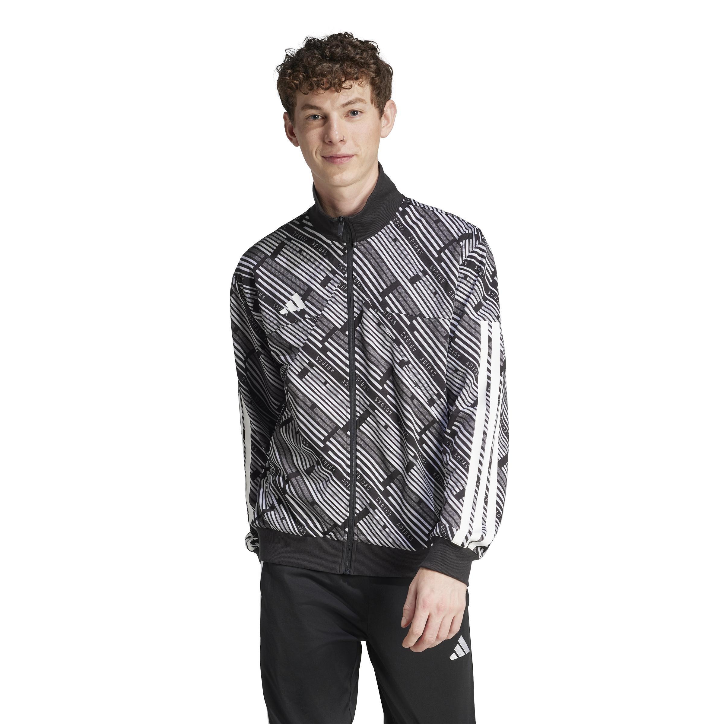 Unisex Emerging Harmony Tiro Track Top, Black, , large image number 0