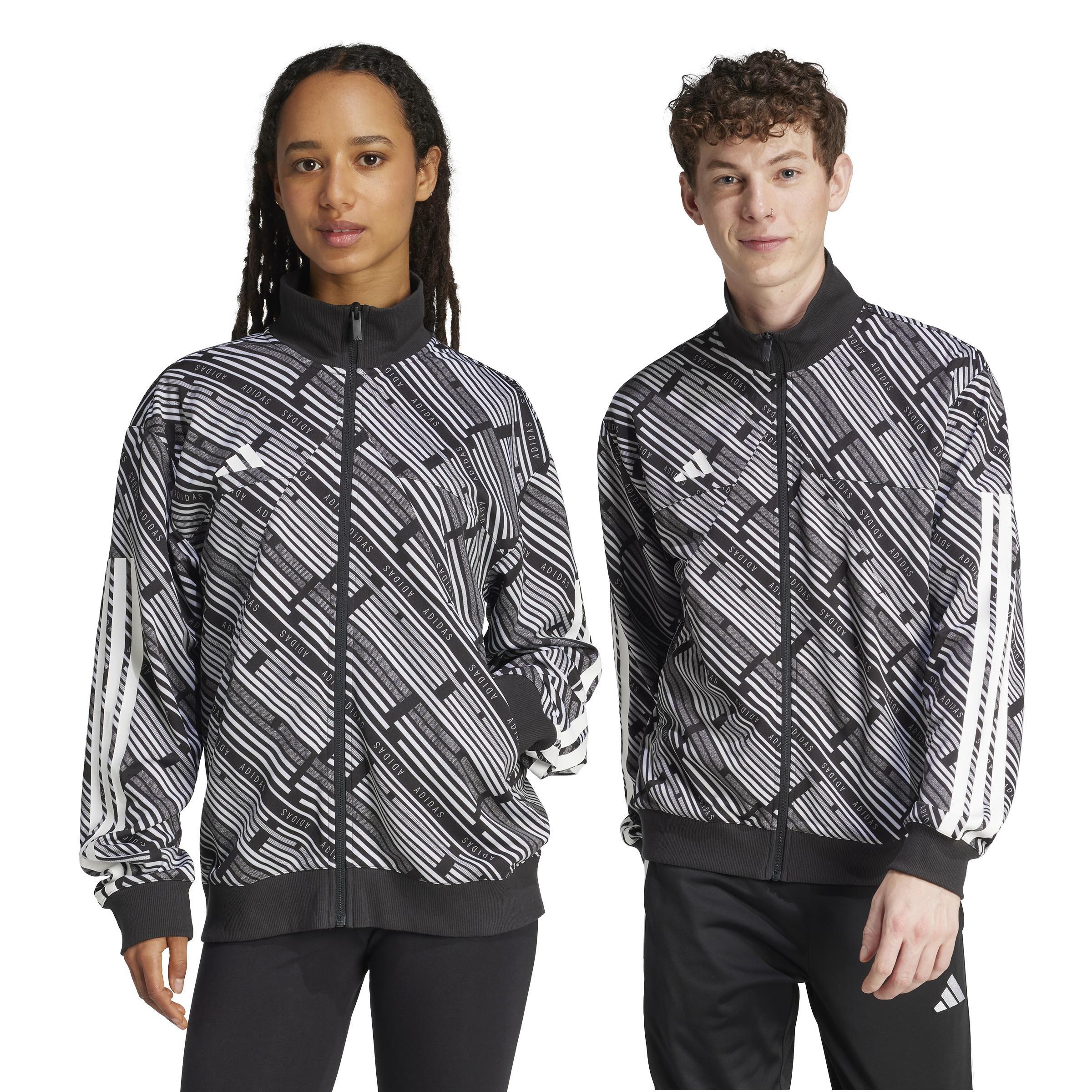 Unisex Emerging Harmony Tiro Track Top, Black, A701_ONE, large image number 1