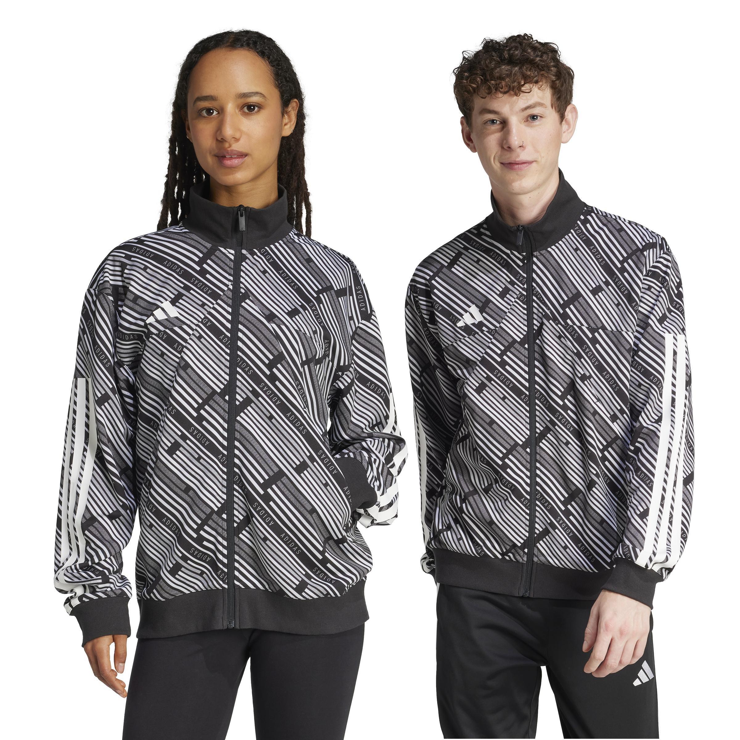 Unisex Emerging Harmony Tiro Track Top, Black, , large image number 1
