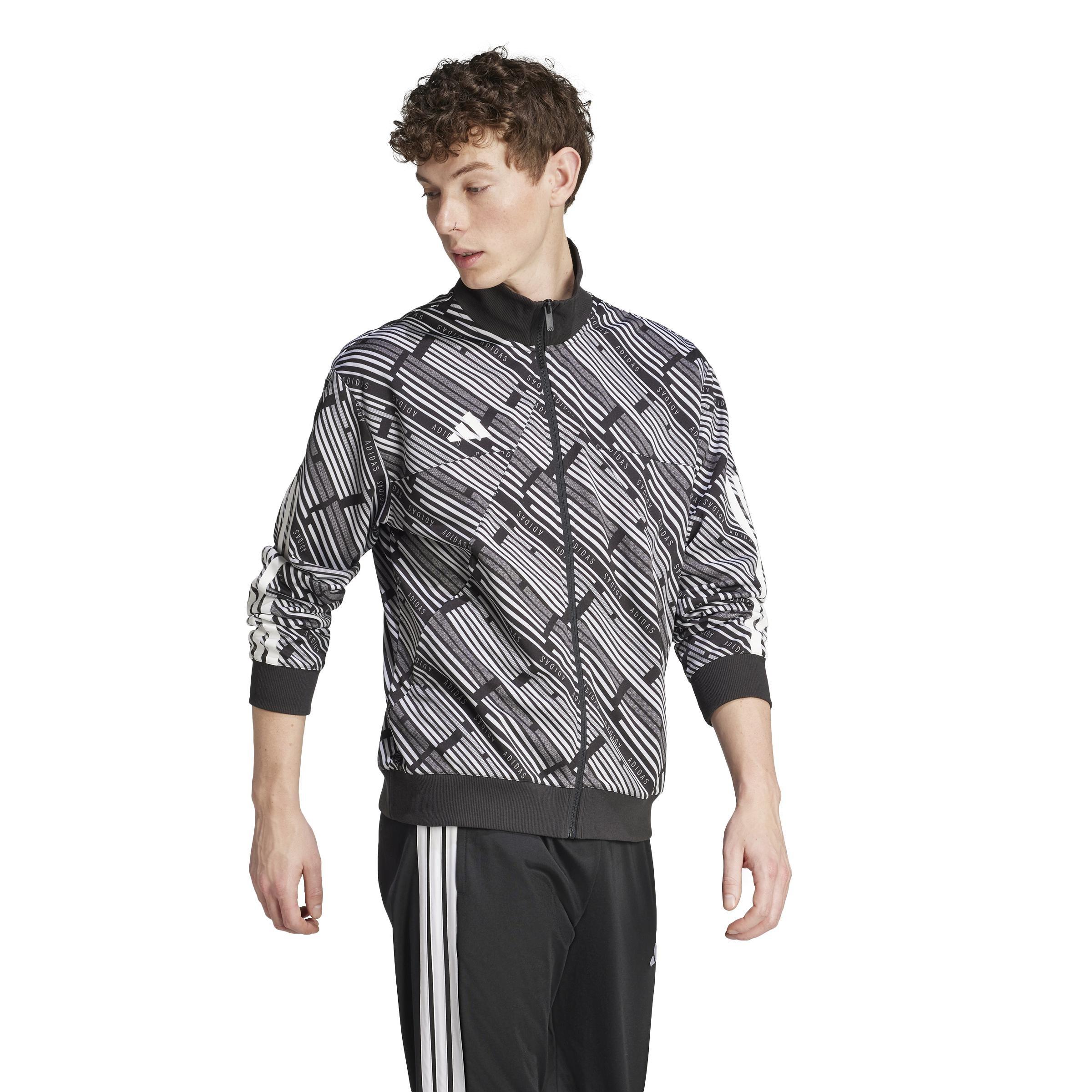 Unisex Emerging Harmony Tiro Track Top, Black, , large image number 2