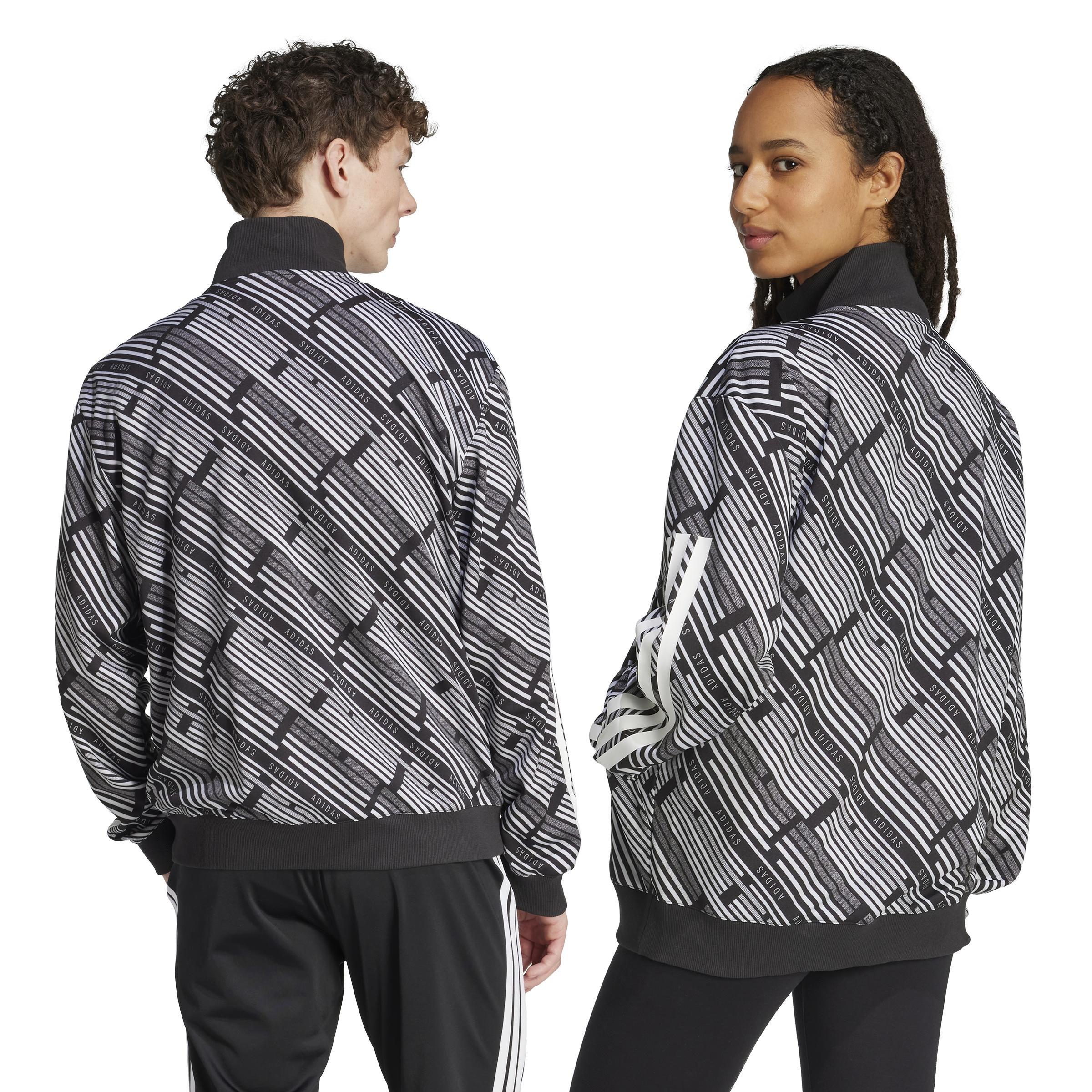 Unisex Emerging Harmony Tiro Track Top, Black, , large image number 4