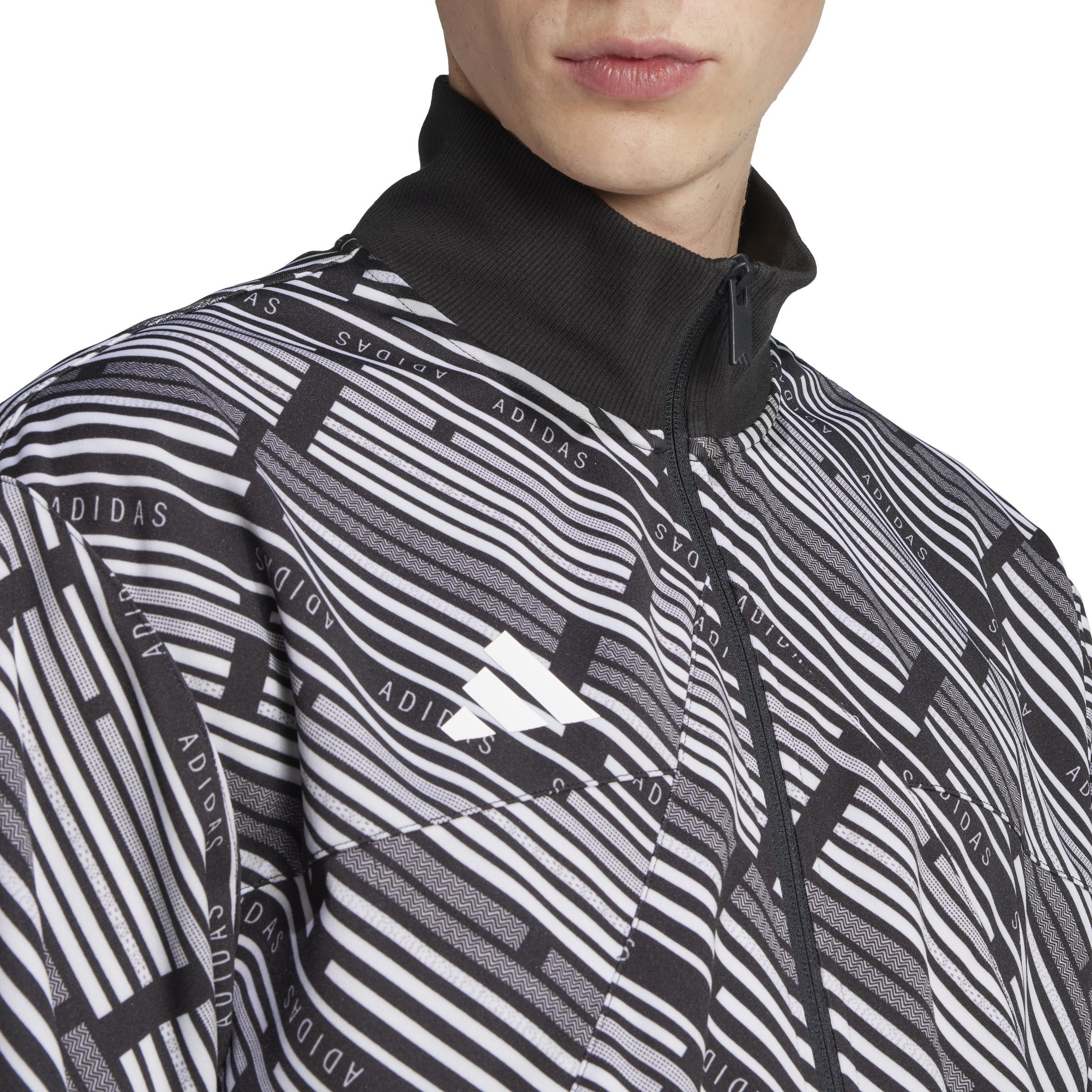 Unisex Emerging Harmony Tiro Track Top, Black, , large image number 6