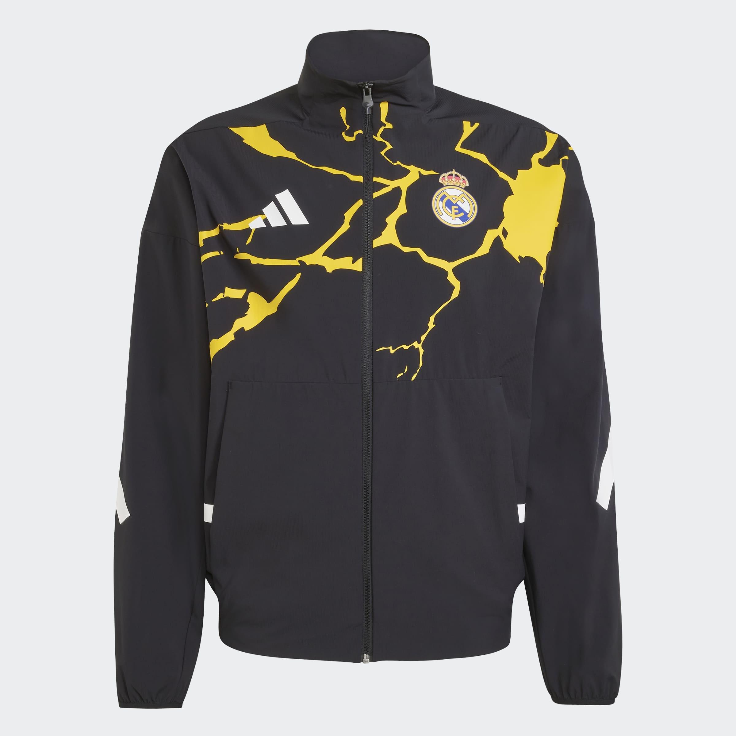 Adidas Real Madrid Avengers Z.N.E. Anthem Jacket, Black, A701_ONE, large image number 0