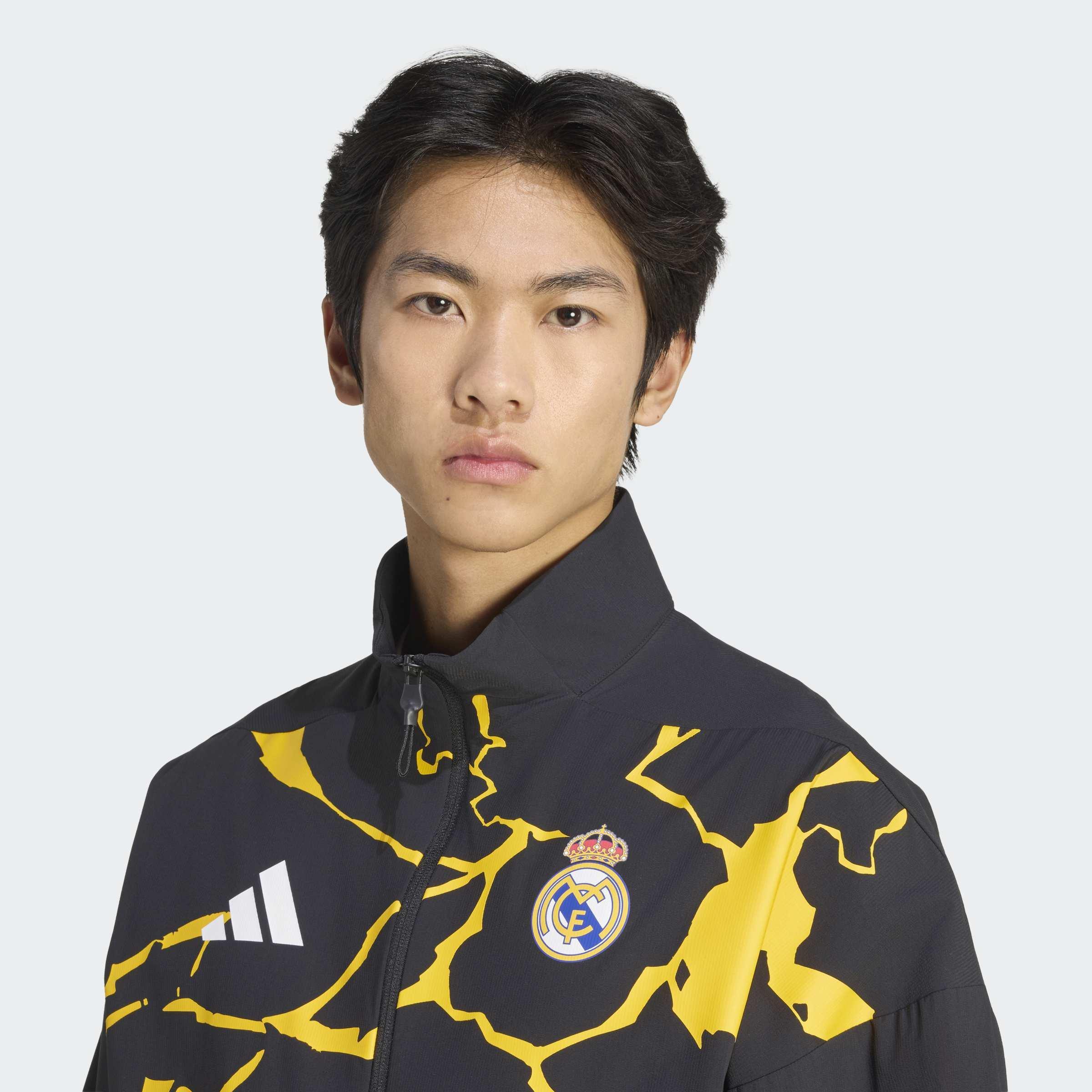 Adidas Real Madrid Avengers Z.N.E. Anthem Jacket, Black, A701_ONE, large image number 2